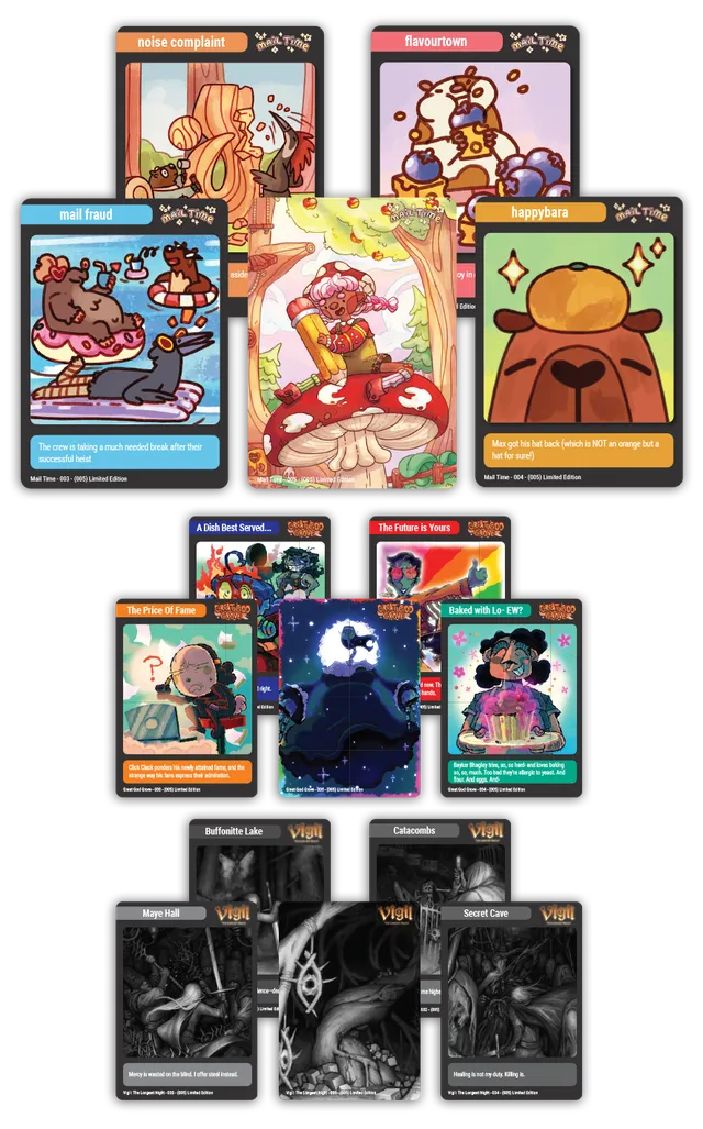 super-rare-games-mtc-42-trading-card-bundle-vigil-grove-mail-time image 1