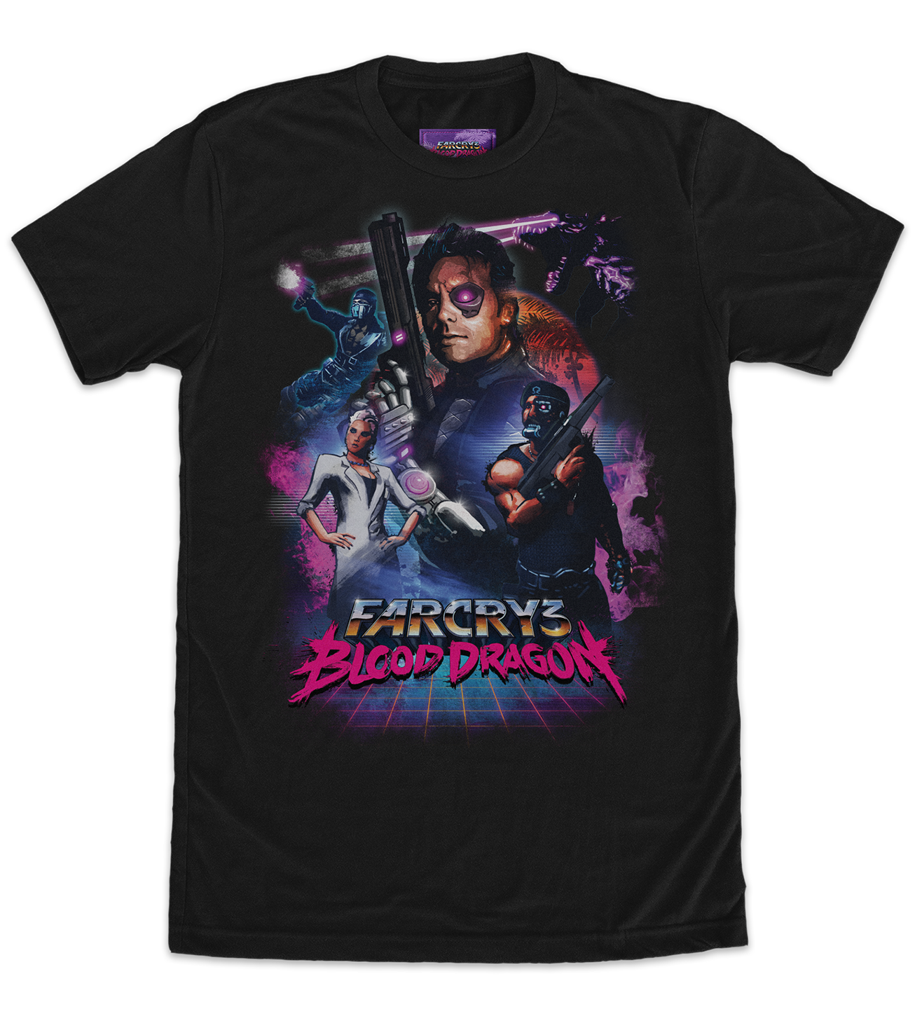 limited-run-far-cry-3-blood-dragon-t-shirt-gr-e-l-retro image 1