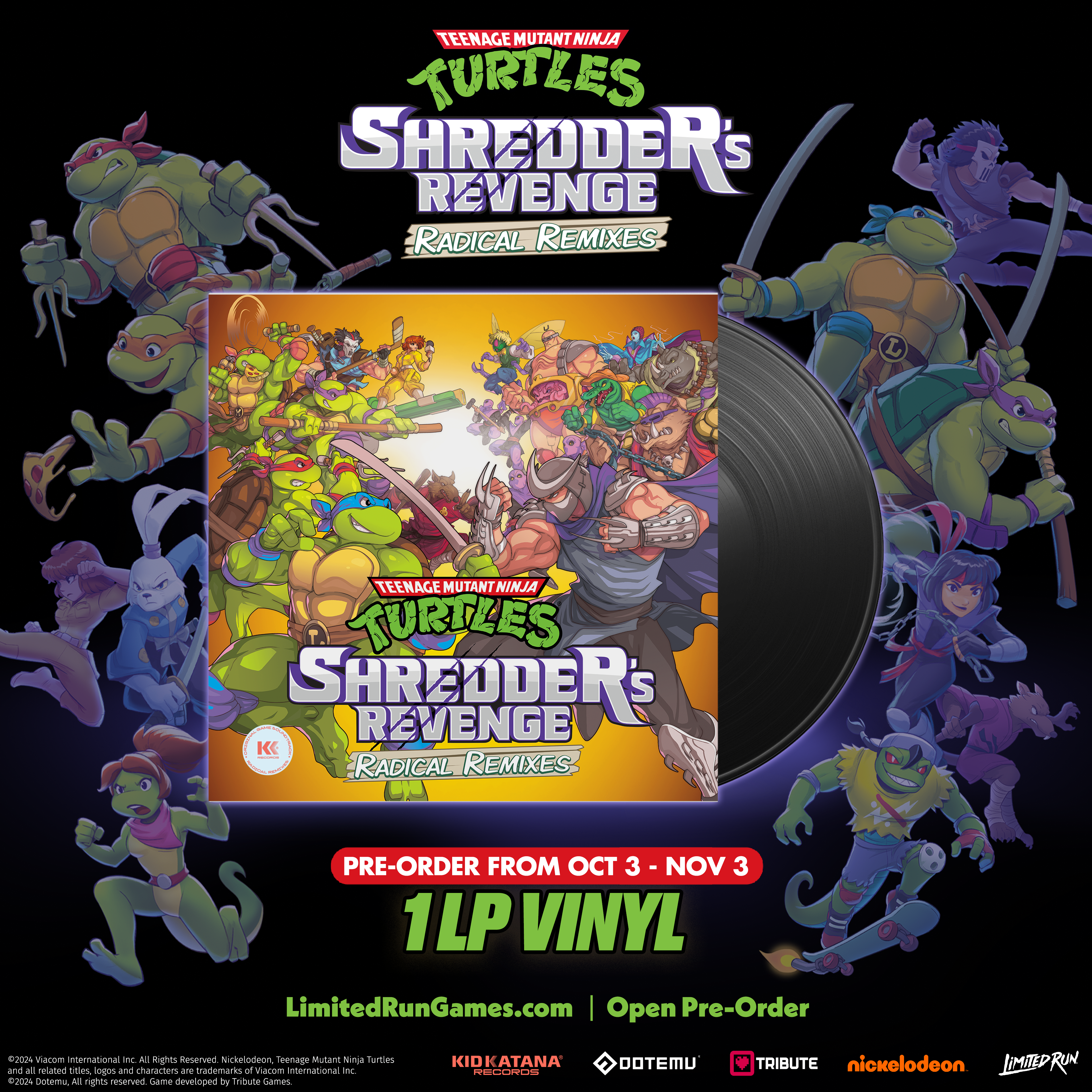 limited-run-tmnt-shredder-s-revenge-radical-remixes-vinyl-soundtrack image 2