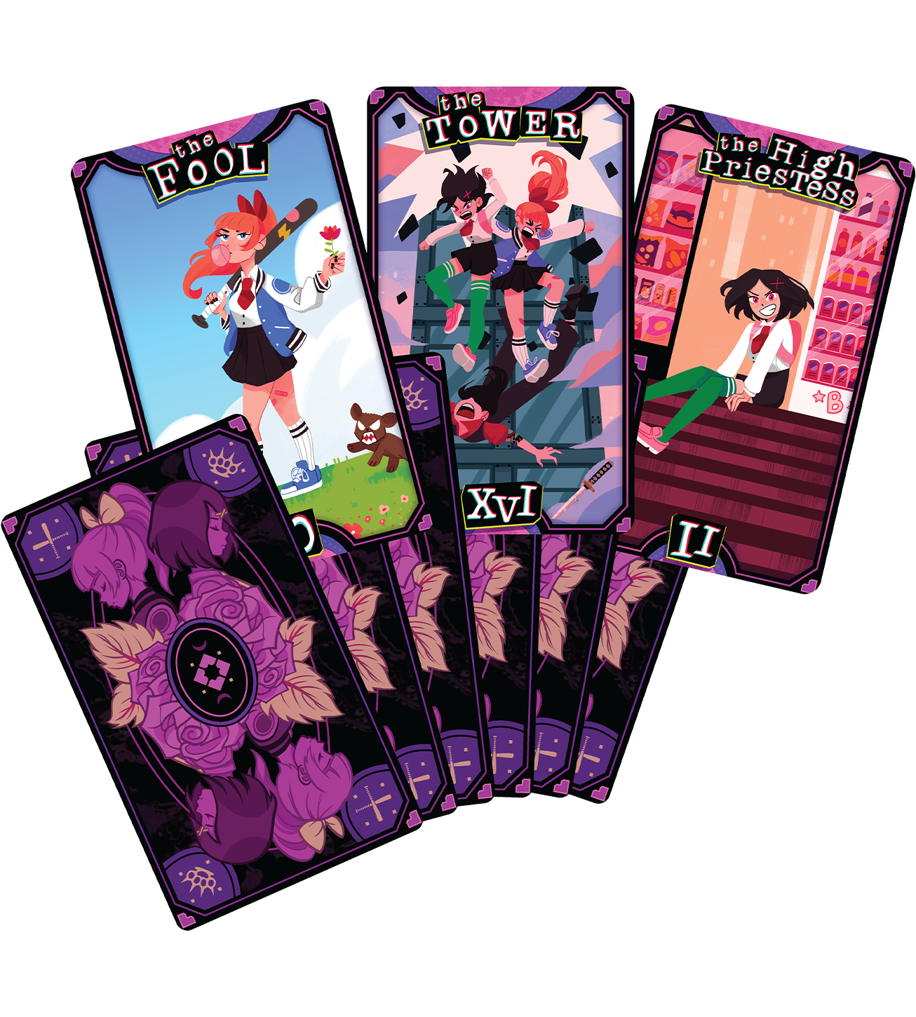 limited-run-games-river-city-girls-2-tarotkarten-deck-78-karten image 1