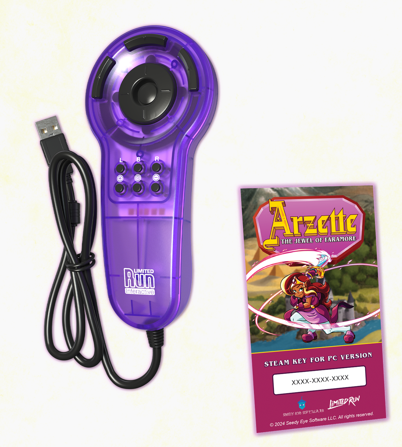 limited-run-arzette-jewel-of-faramore-bundle-controller image 2