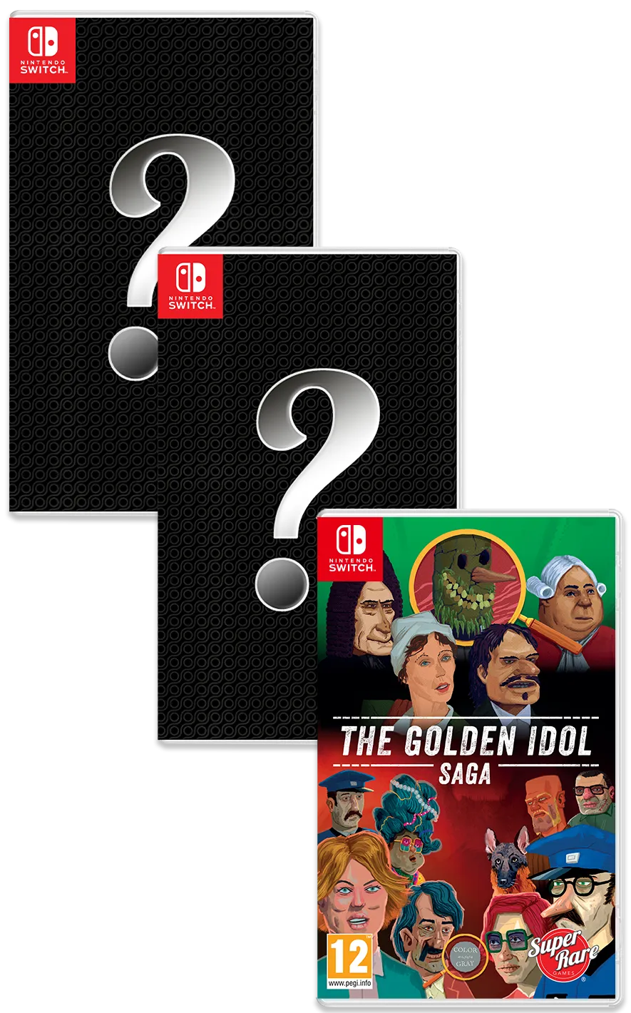 super-rare-games-pb-49-golden-idol-saga-switch-spiel-bundle-limitiert image 1