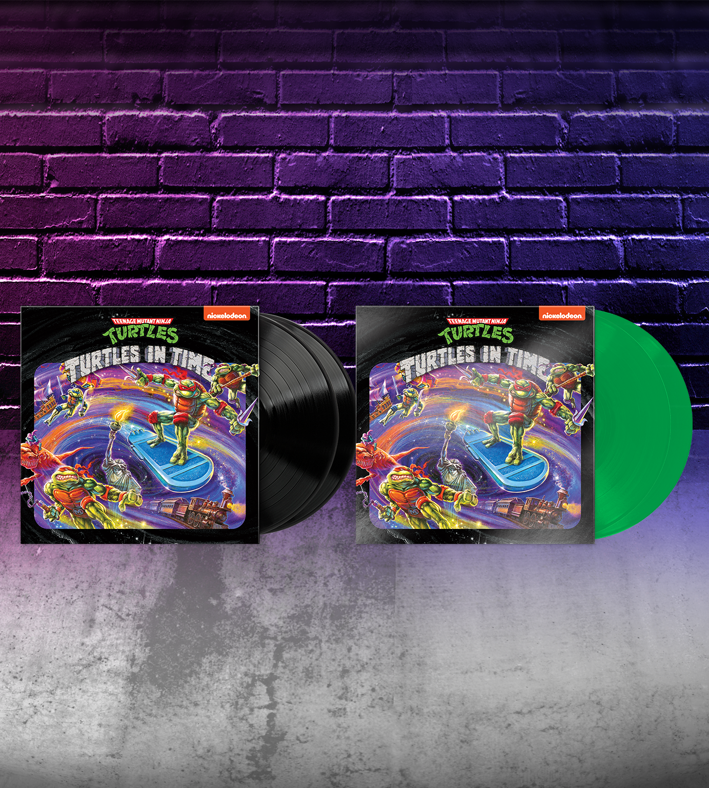 limited-run-tmnt-turtles-in-time-vinyl-soundtrack-green-ooze image 3