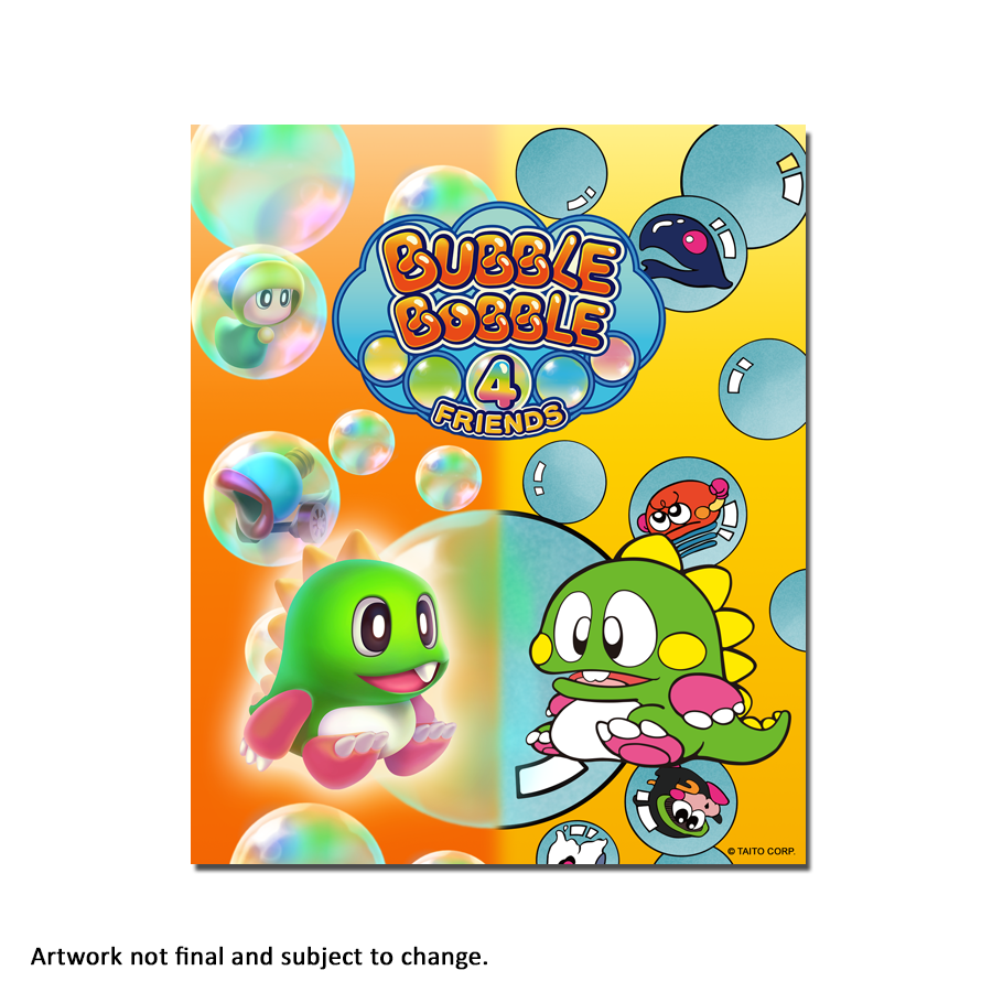 strictly-limited-bubble-bobble-4-friends-art-card-alu-platte image 1