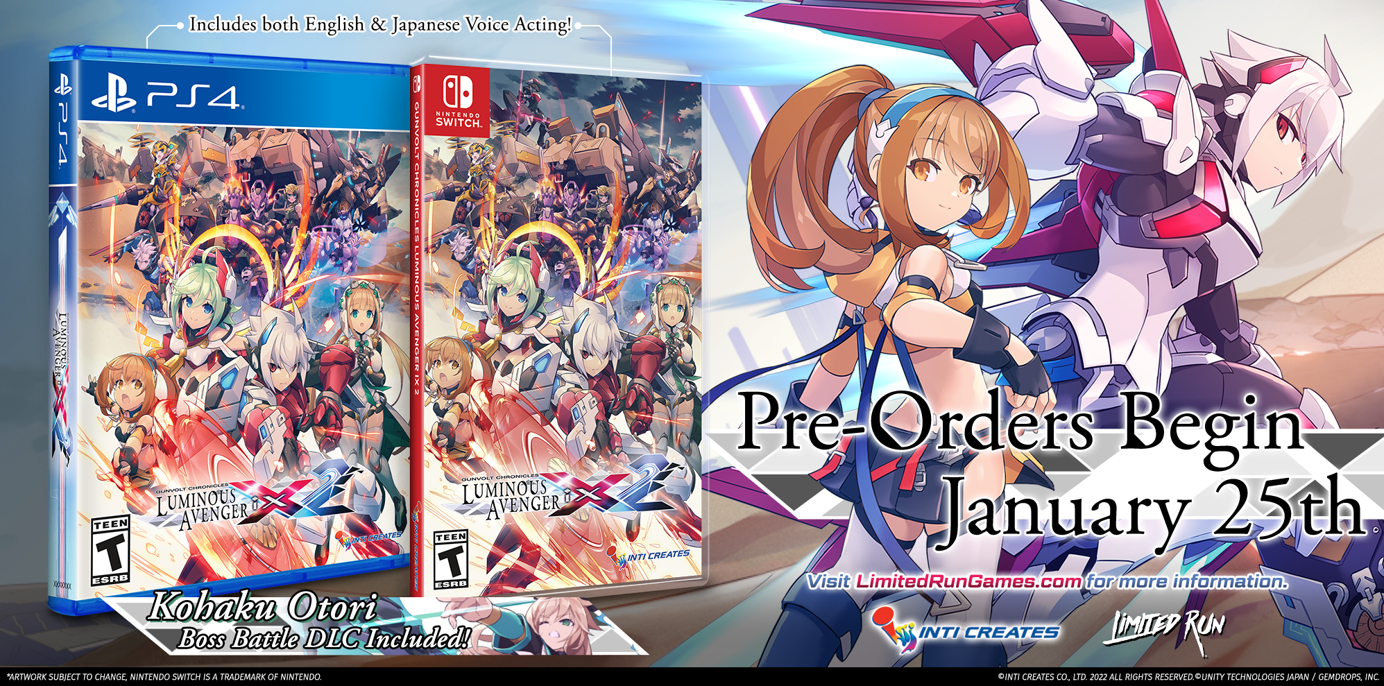 limited-run-gunvolt-luminous-avenger-ix-2-switch-spiel image 2