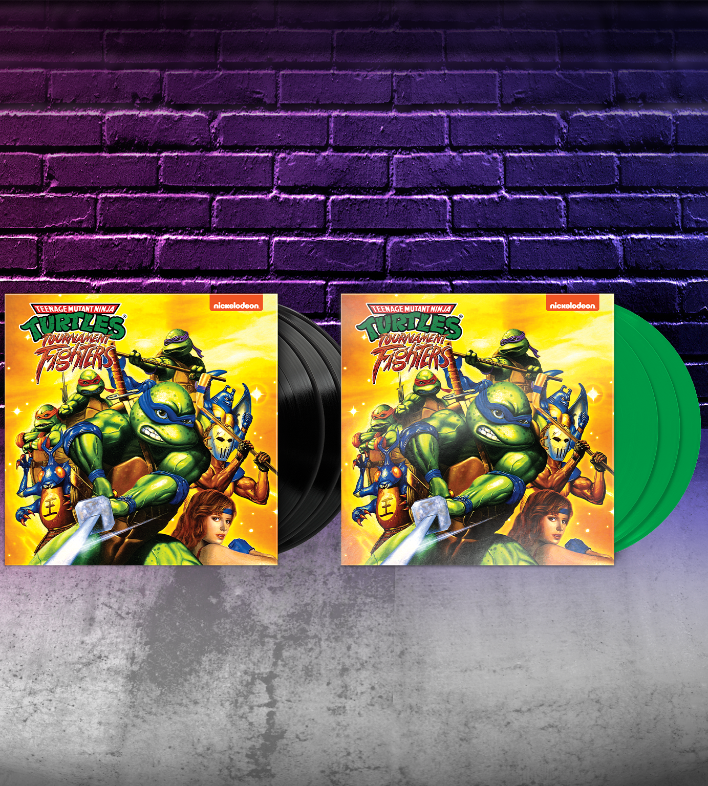limited-run-tmnt-tournament-fighters-vinyl-green-ooze-edition image 2