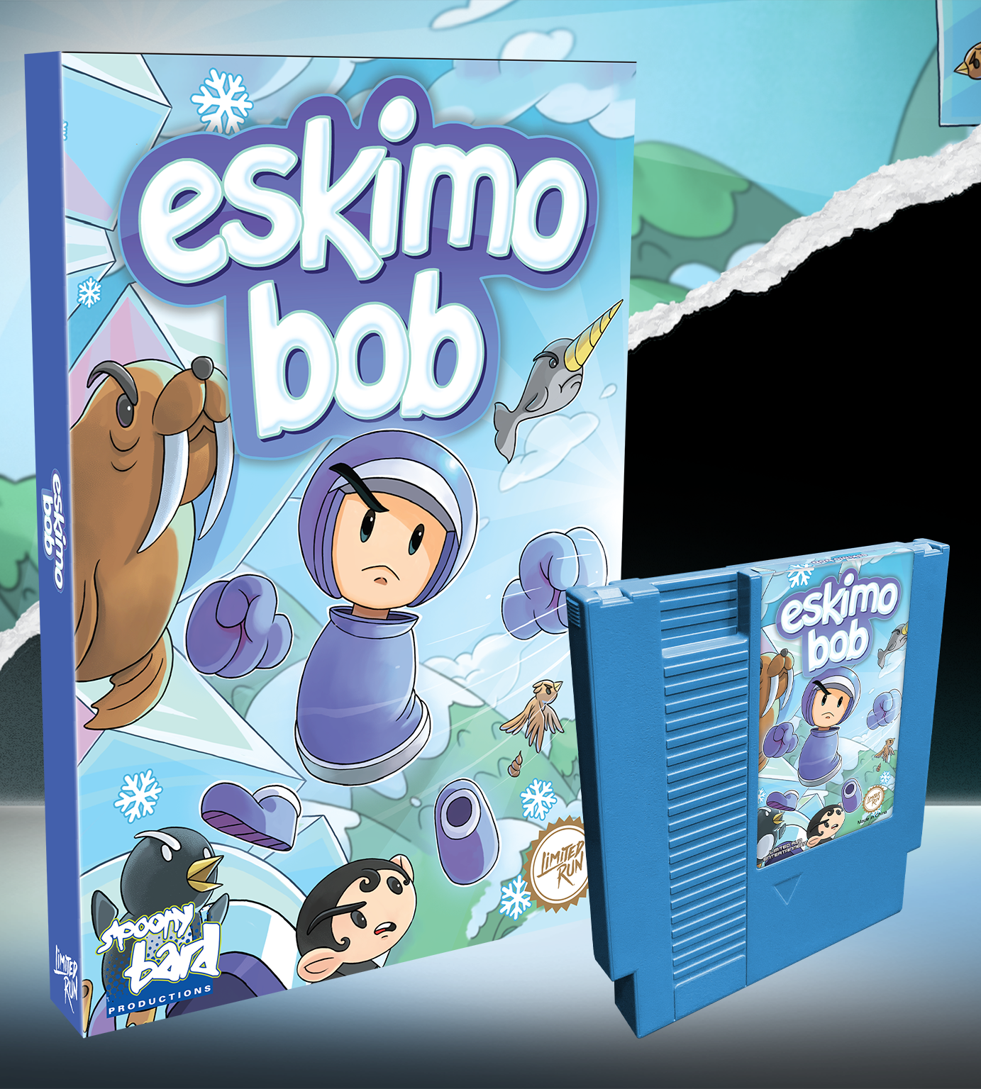 limited-run-eskimo-bob-nes-spiel-standard-edition-modul-64-level image 2