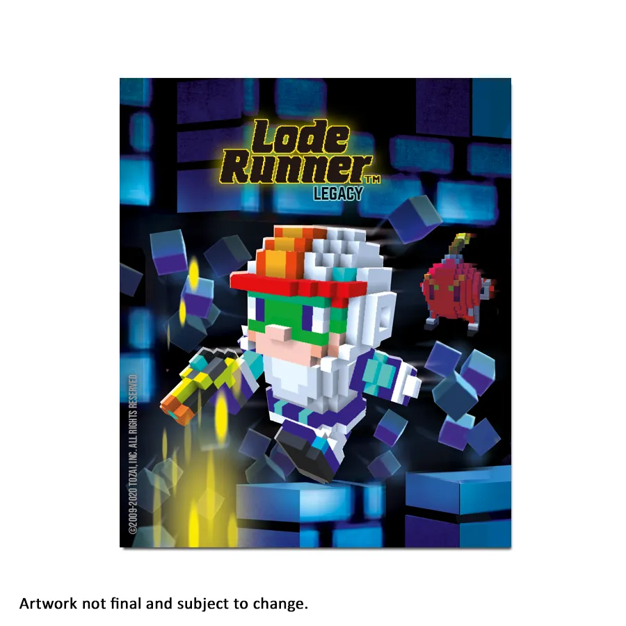 strictly-limited-lode-runner-legacy-art-card-alu-druck image 1