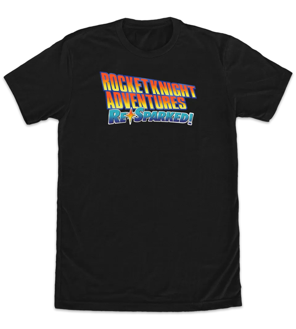 limited-run-rocket-knight-adventures-re-sparked-logo-t-shirt-m image 1
