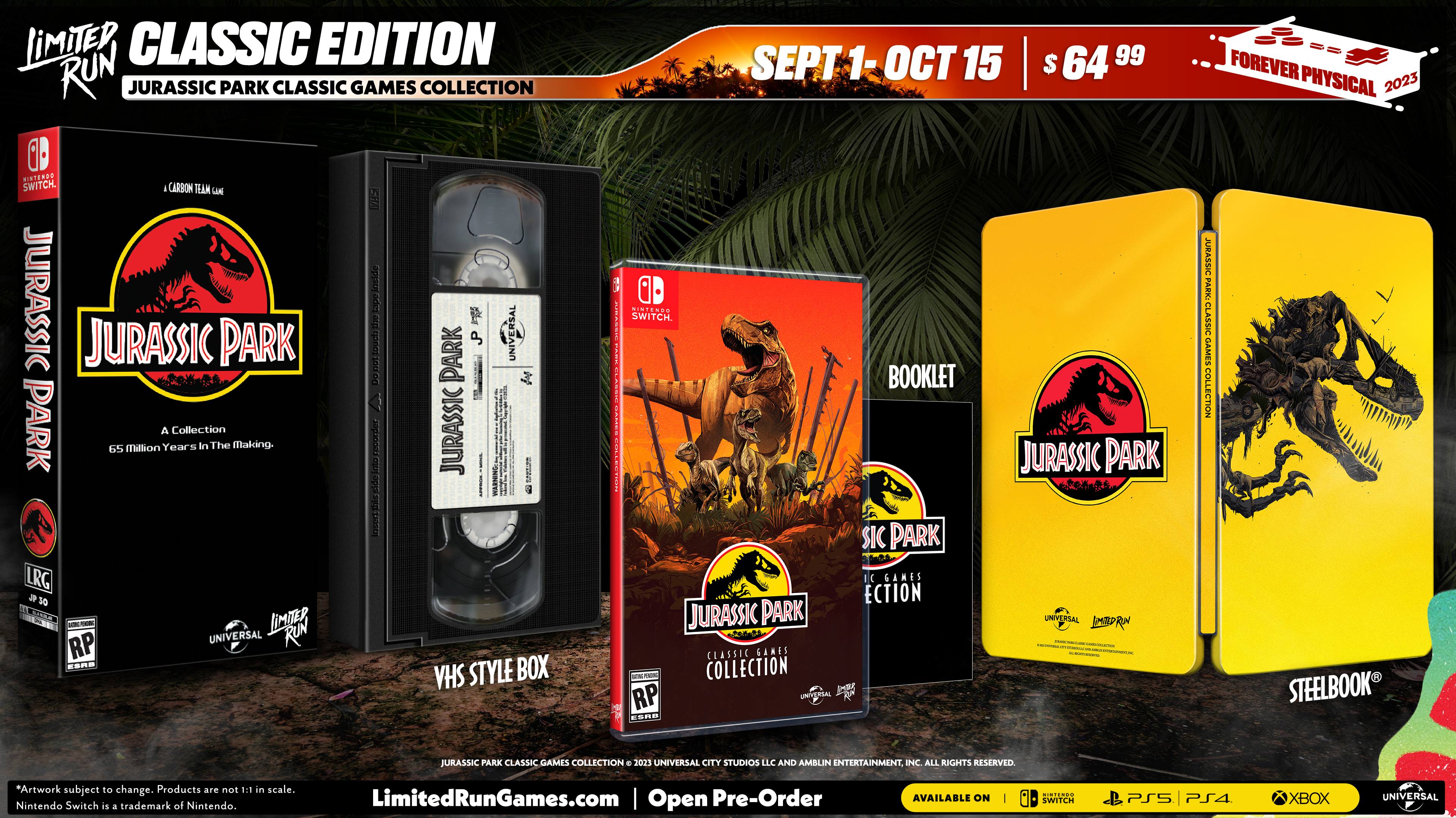 limited-run-jurassic-park-classic-games-switch-spiel-classic image 3