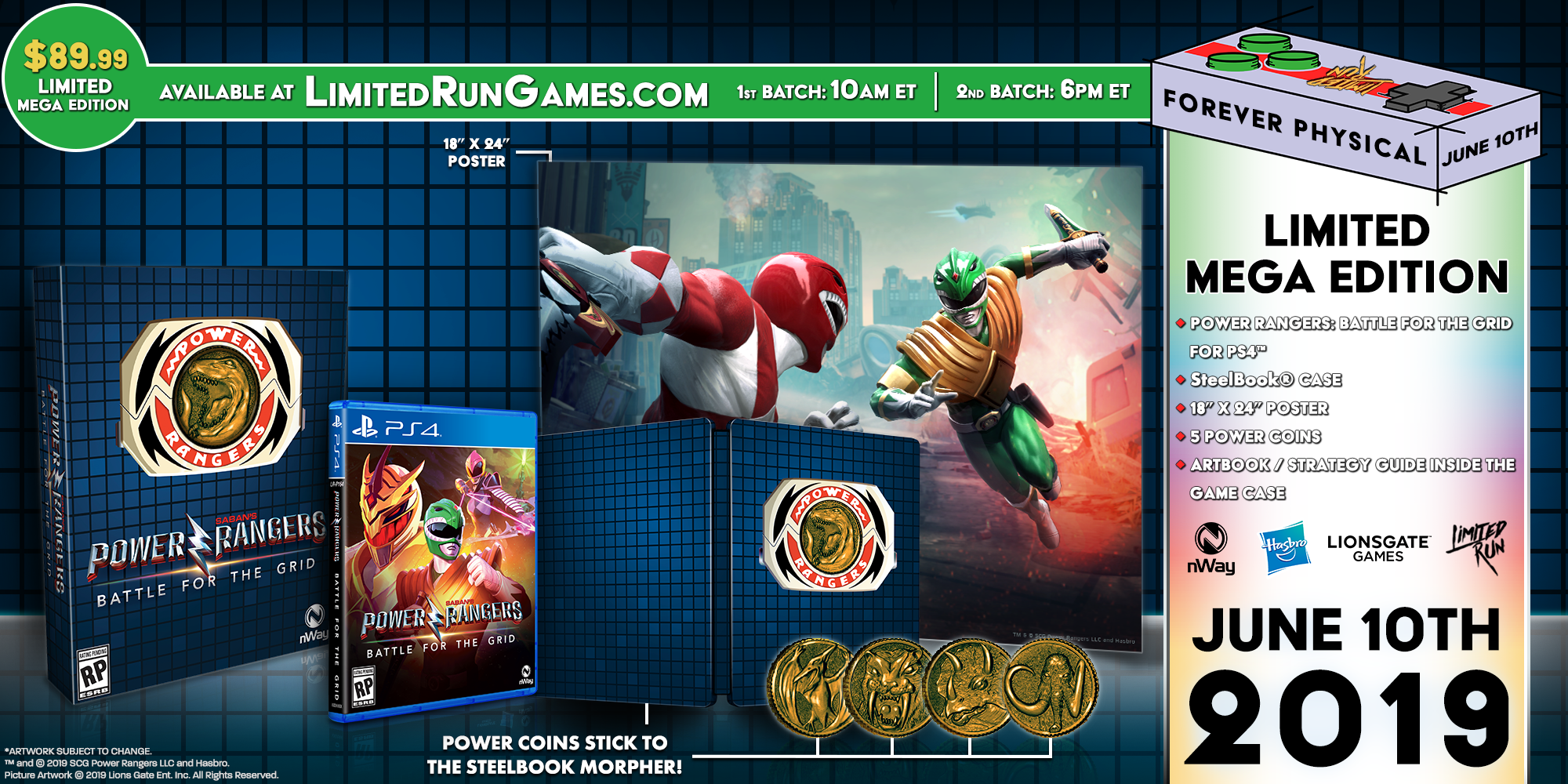 limited-run-games-276-power-rangers-battle-grid-ps4-spiel-mega image 2