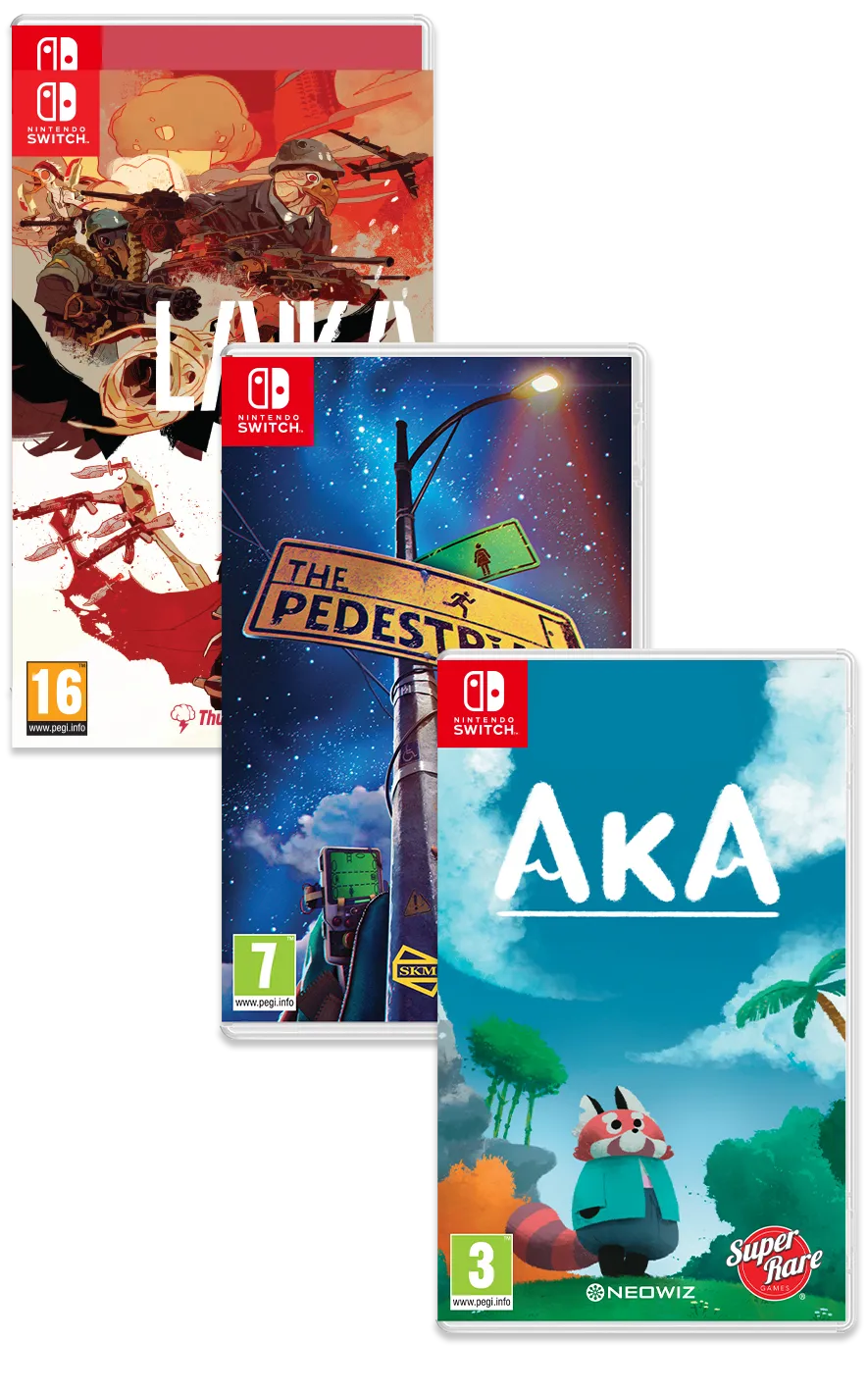 super-rare-pb-41-laika-pedestrian-aka-switch-spiele-3er-bundle image 1