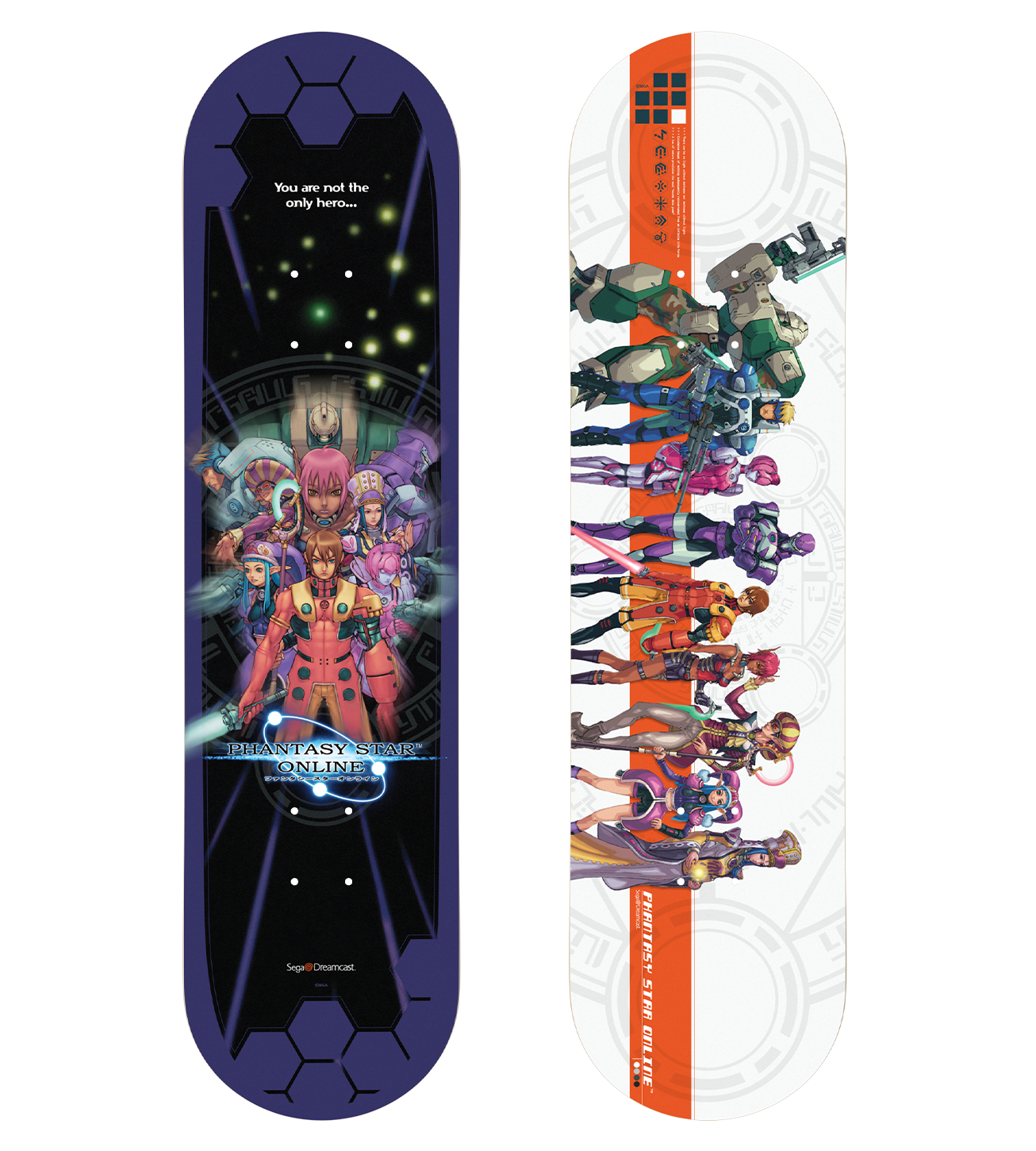 limited-run-games-phantasy-star-online-skate-deck-blau-sammler image 1