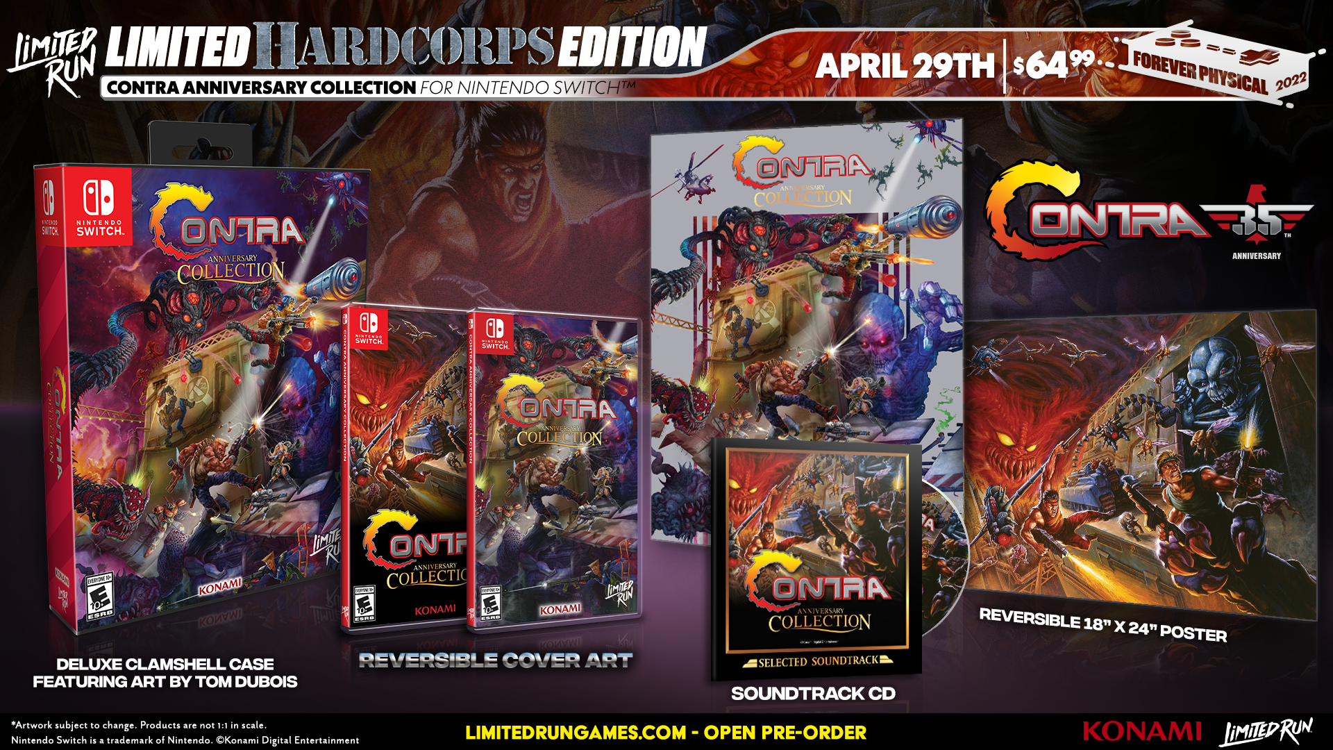 limited-run-140-contra-anniversary-collection-switch-spiel-hard-corps-edition image 3