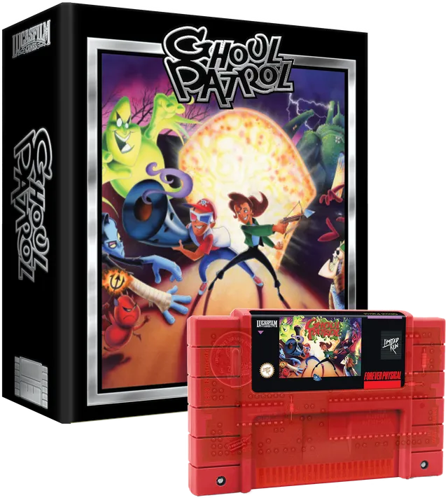 limited-run-games-ghoul-patrol-snes-modul-premium-transparent-rot image 1
