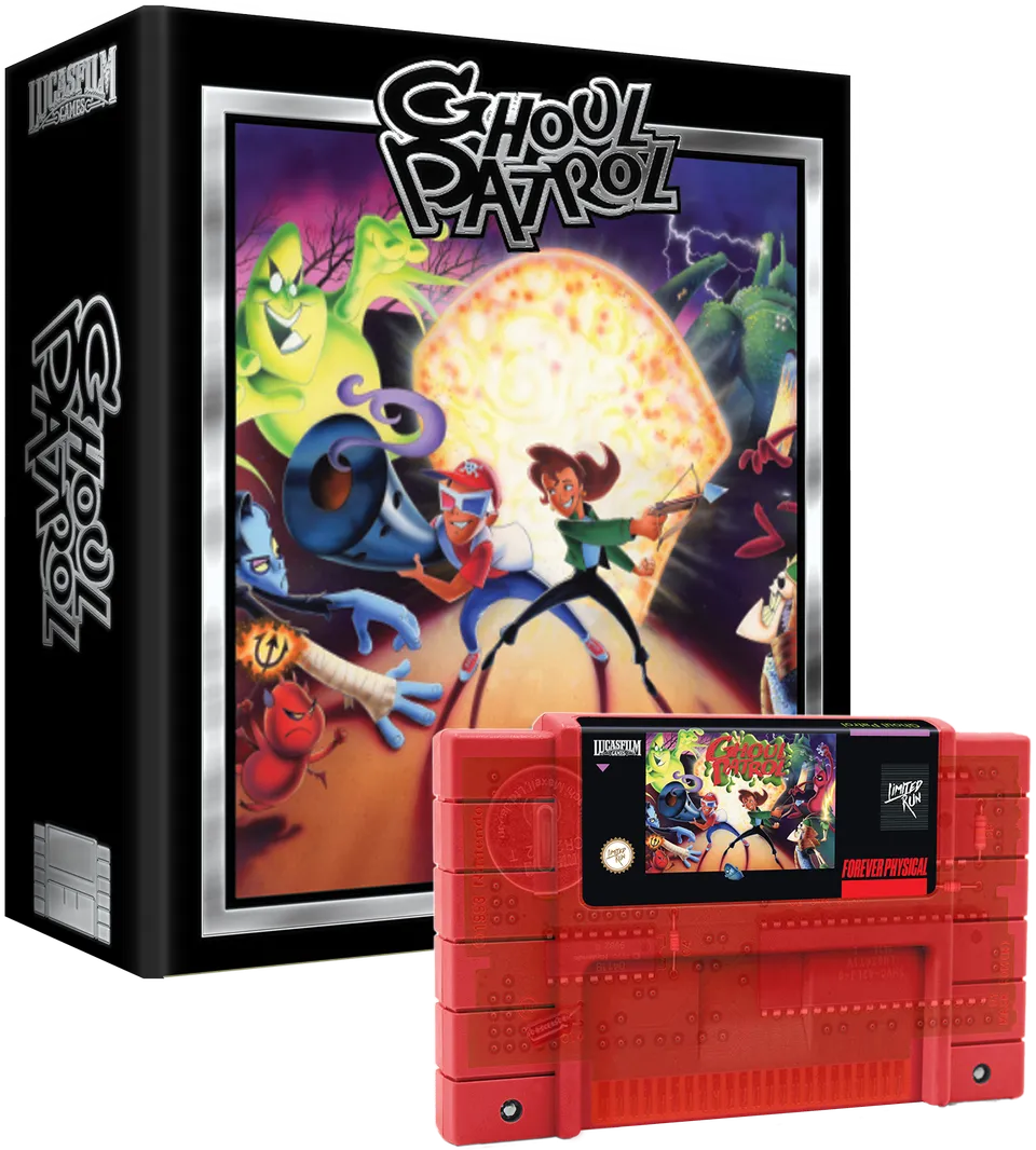 limited-run-games-ghoul-patrol-snes-modul-premium-transparent-rot image 1