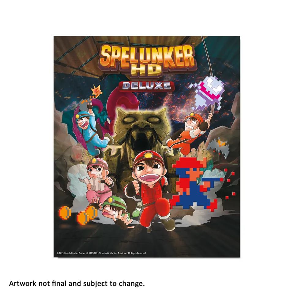 strictly-limited-art-card-spelunker-hd-artprint-aluminium-limitiert-99 image 1