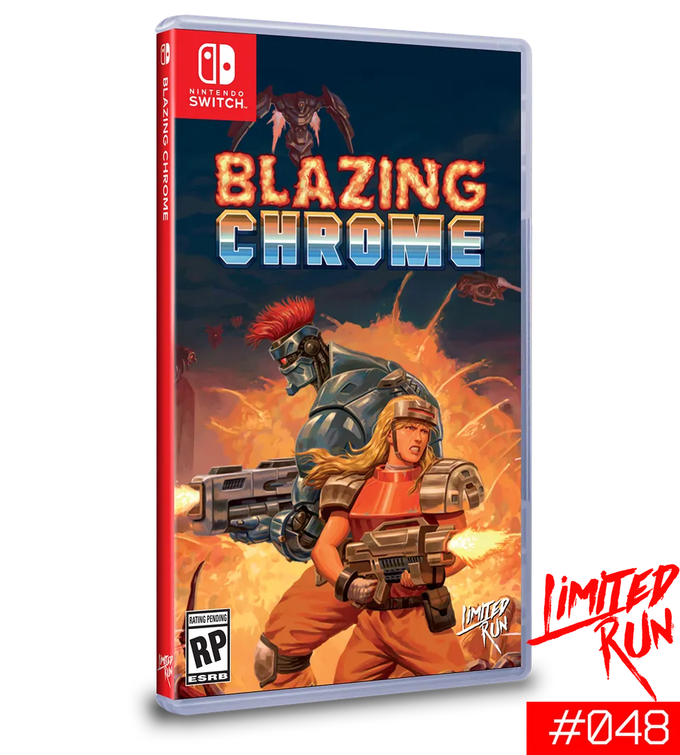 limited-run-blazing-chrome-48-switch-spiel-modul-run-and-gun image 1