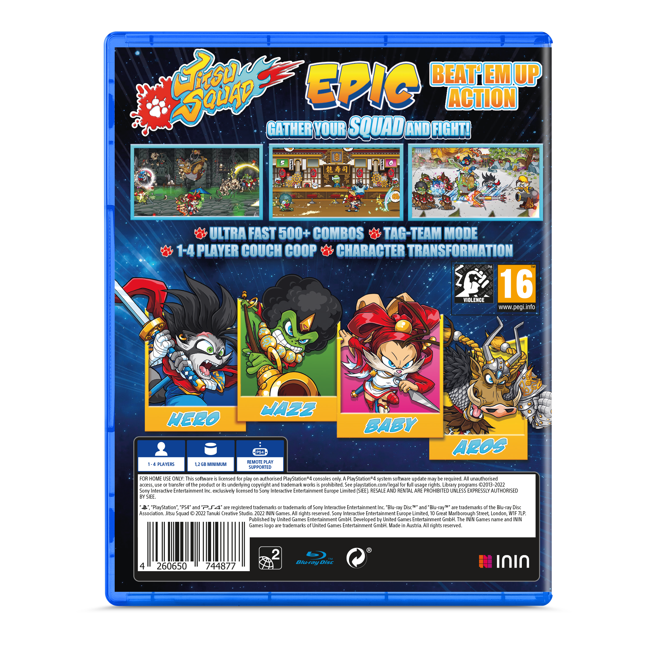 jitsu-squad-ps4-spiel-beat-em-up-standard-edition-4-spieler-co-op image 2