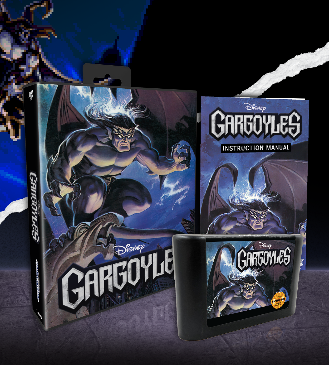limited-run-gargoyles-genesis-spiel-standard-edition-action image 2