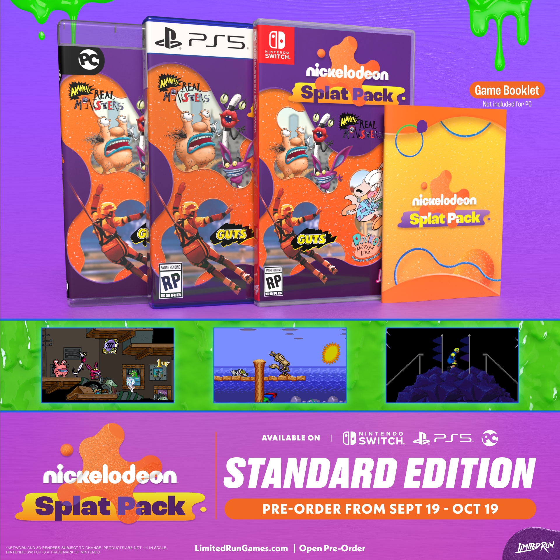 limited-run-nickelodeon-splat-pack-switch-spiel-standard-edition-retro image 2