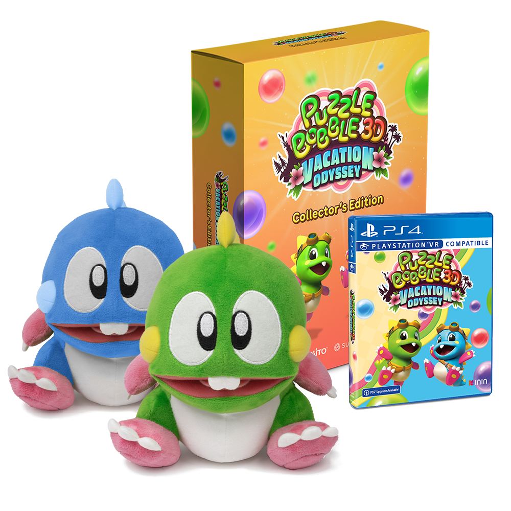 puzzle-bobble-3d-vacation-odyssey-ps4-spiel-collector-s-plush-bundle image 1