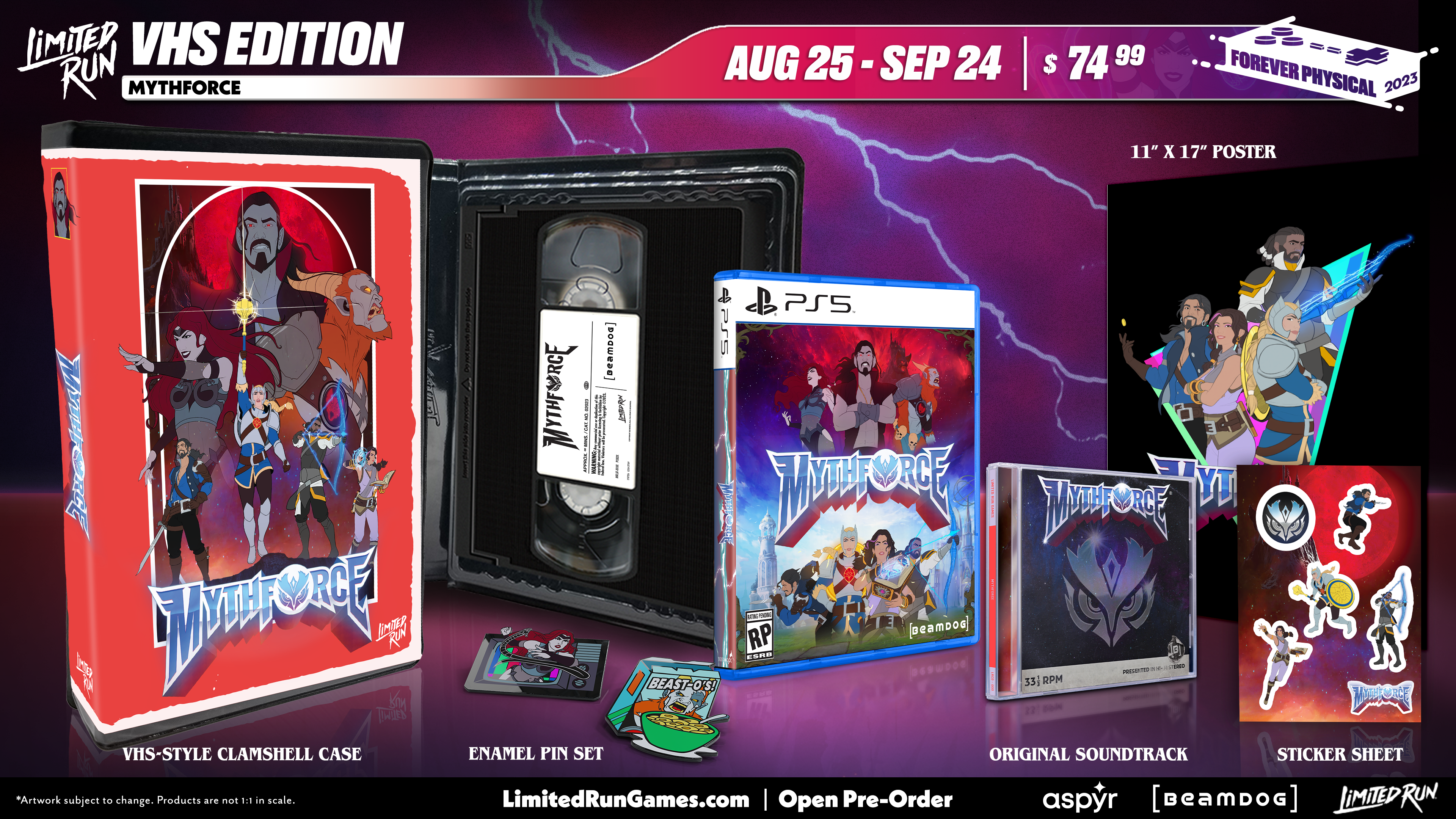 ps5-limited-run-78-mythforce-ps5-spiel-vhs-edition-roguelike image 3
