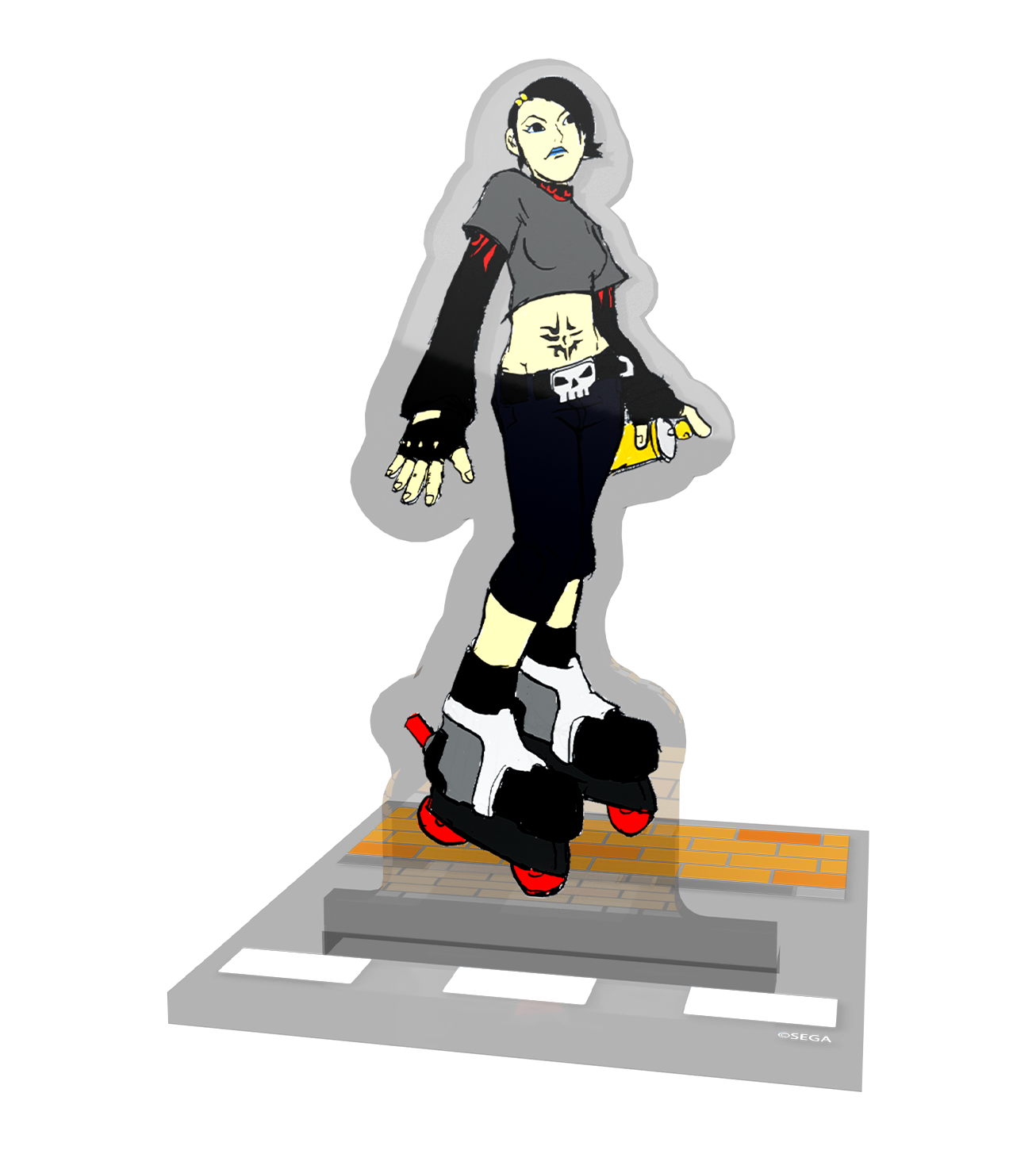 limited-run-jet-set-radio-acryl-standees-set-beat-gum-yoyo-figur image 6