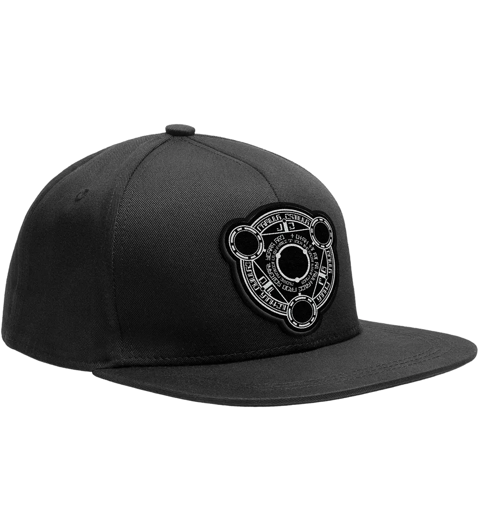 phantasy-star-online-snapback-hat-cap-schwarz-verstellbar-retro-merch image 1