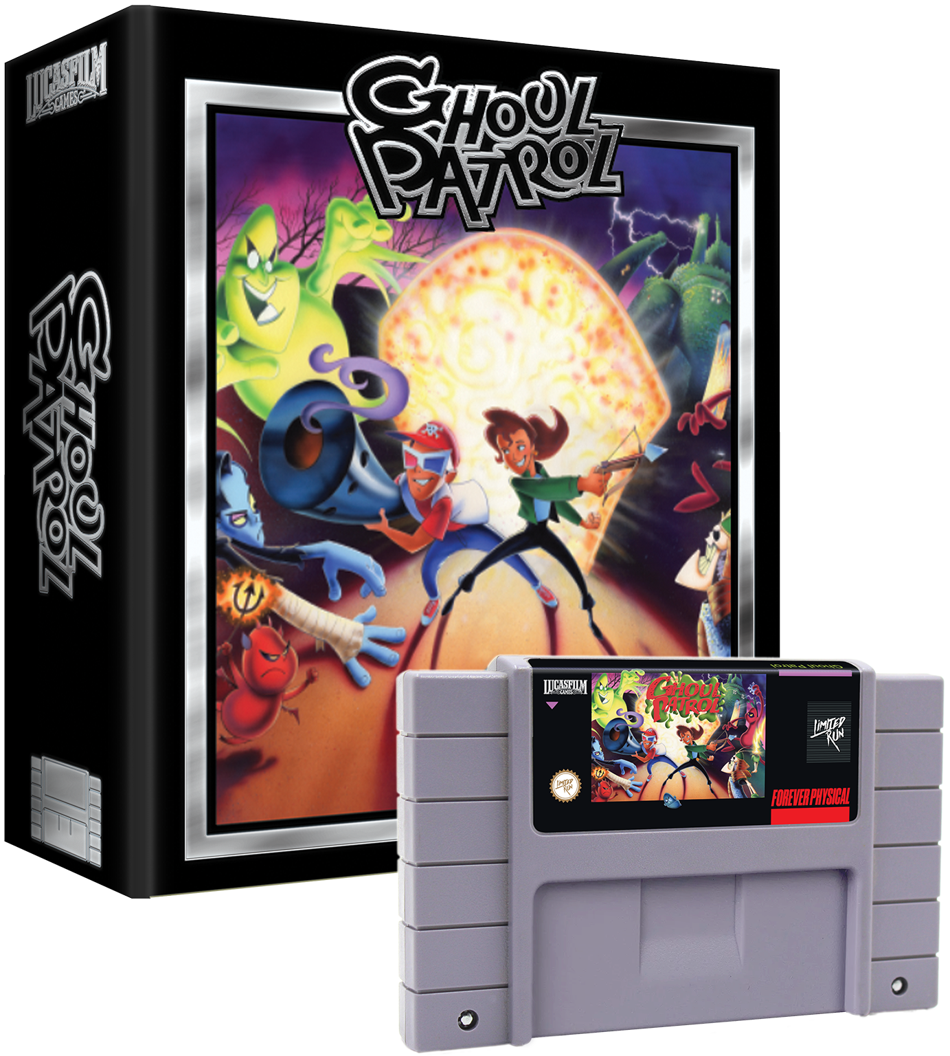 limited-run-games-ghoul-patrol-snes-modul-premium-transparent-rot image 2