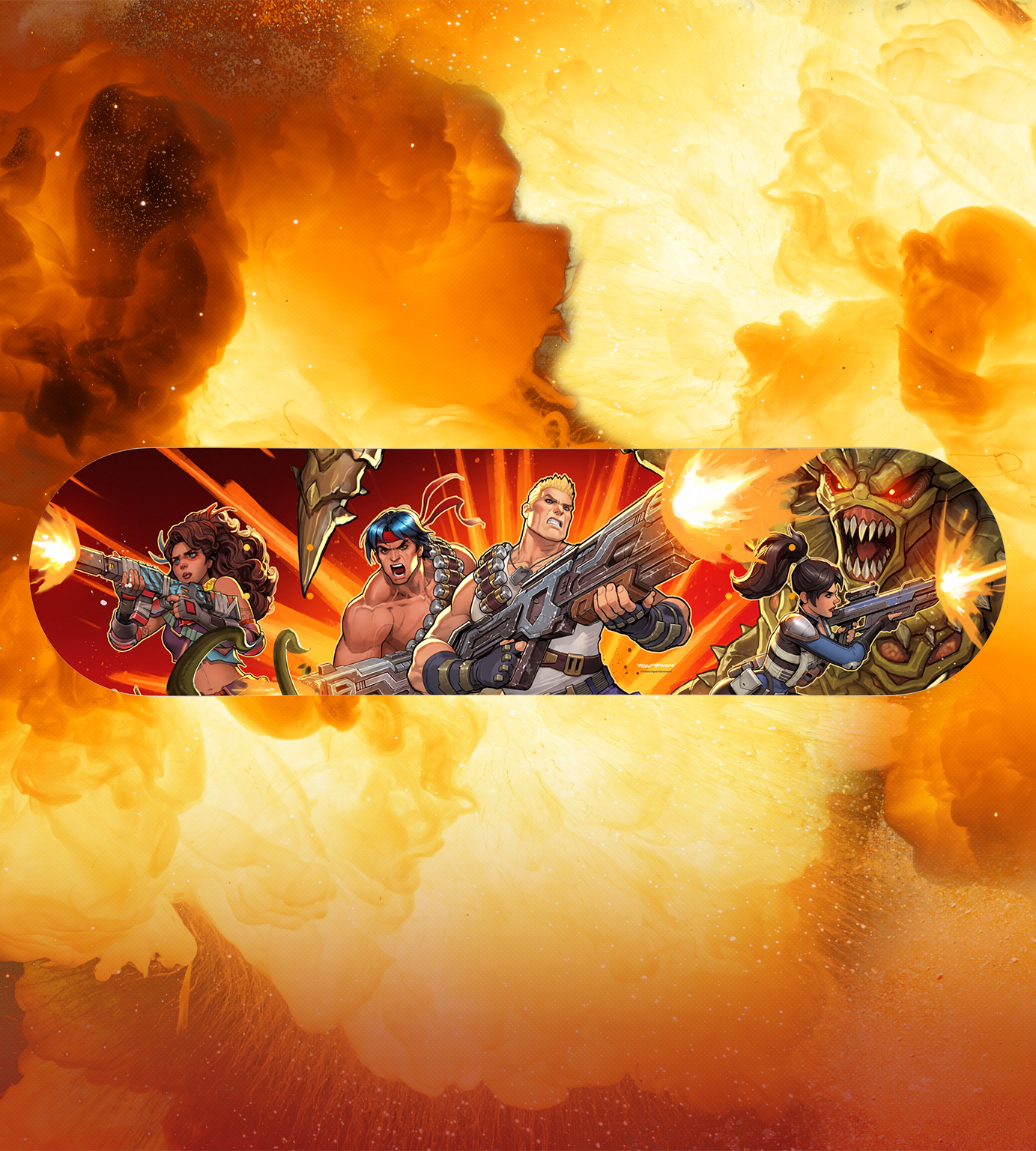 limited-run-contra-operation-galuga-skate-deck-holz image 2