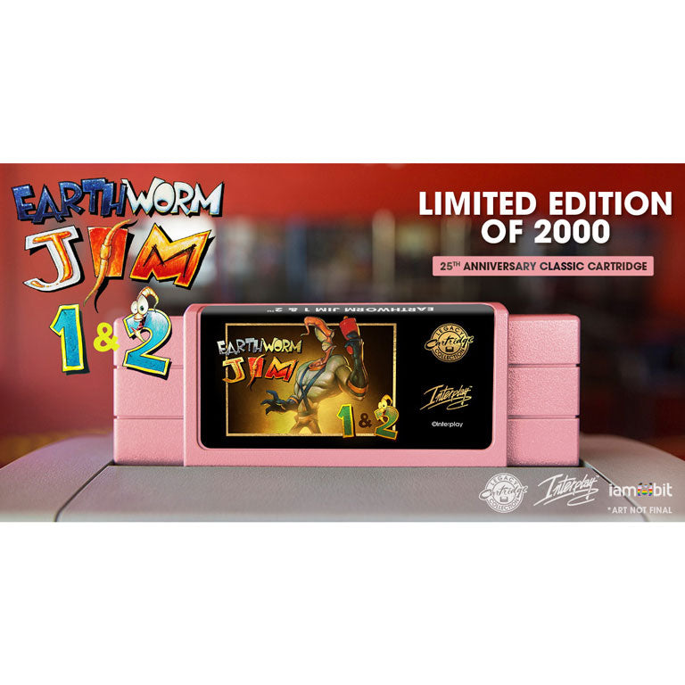 iam8bit-legacy-earthworm-jim-1-2-snes-modul-25th-anniversary image 5