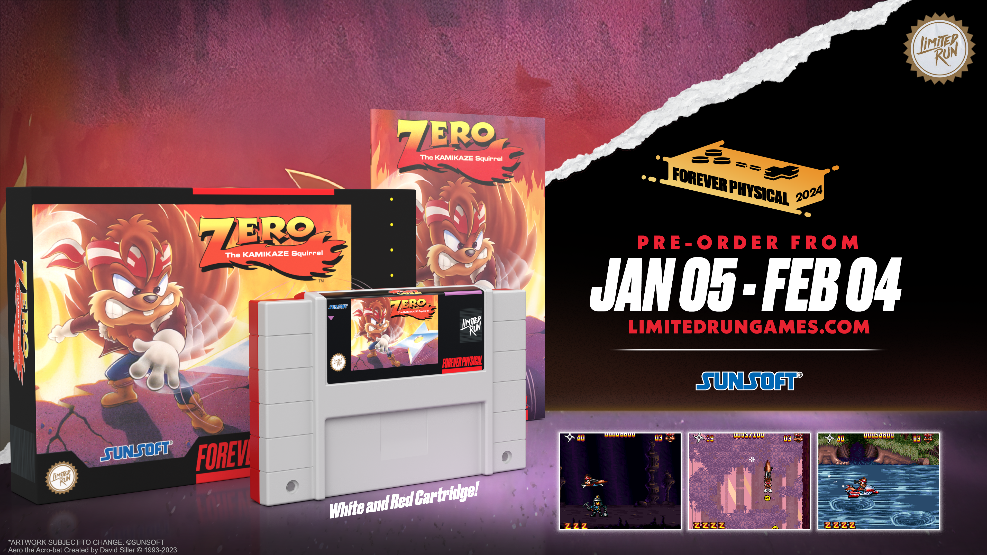 limited-run-games-zero-kamikaze-squirrel-snes-modul-standard image 5