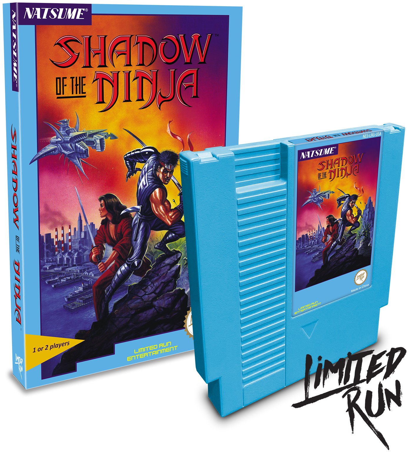limited-run-shadow-of-the-ninja-nes-spiel-hellblau image 1