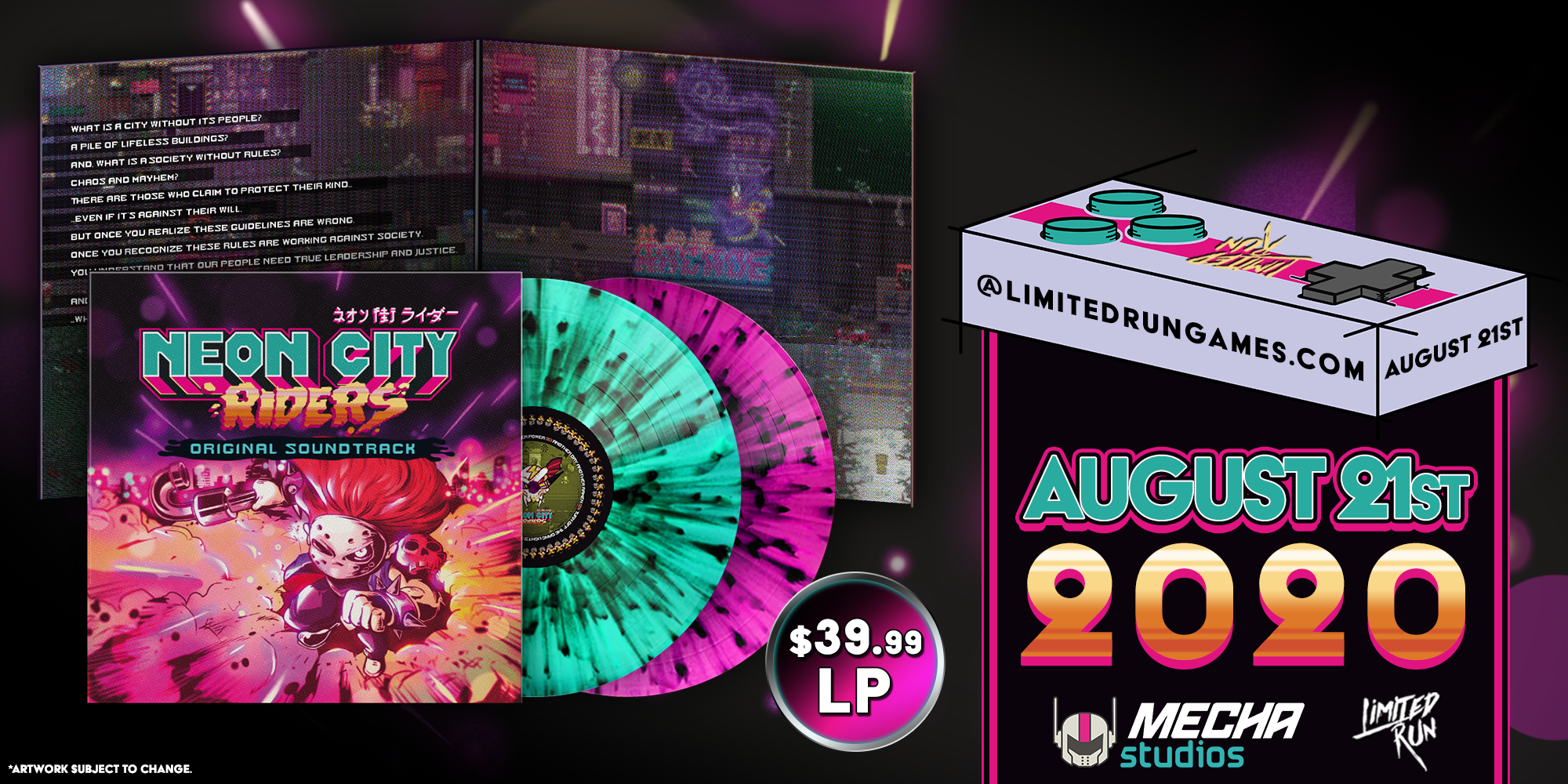 limited-run-neon-city-riders-2lp-vinyl-soundtrack-limitiert image 4