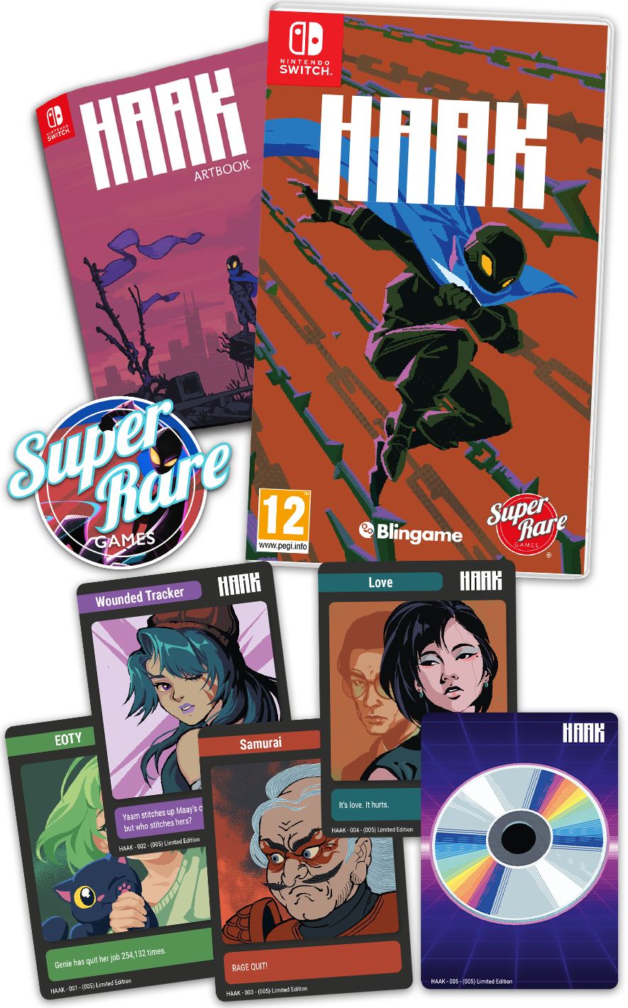 super-rare-games-srg-106-haak-switch-spiel-metroidvania-cartridge image 2