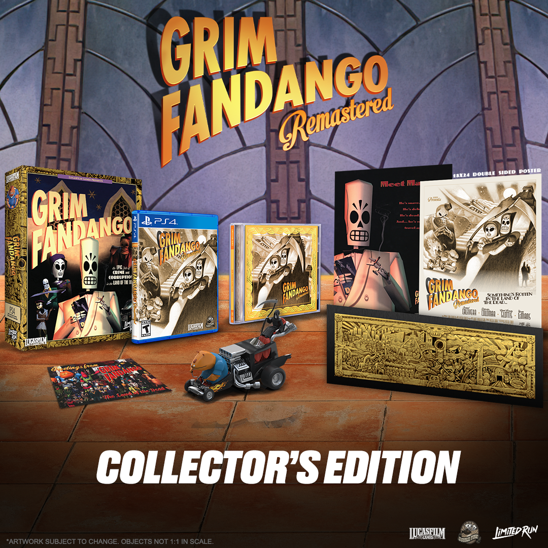 limited-run-485-grim-fandango-remastered-ps4-collectors-edition-adventure image 2