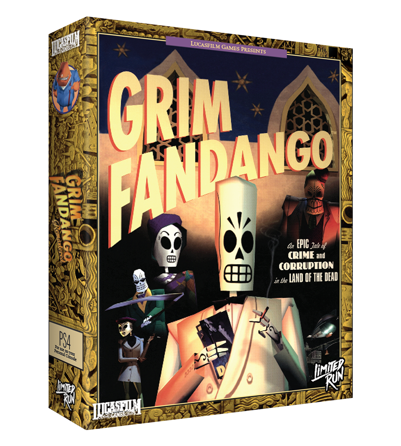 limited-run-485-grim-fandango-remastered-ps4-collectors-edition-adventure image 1