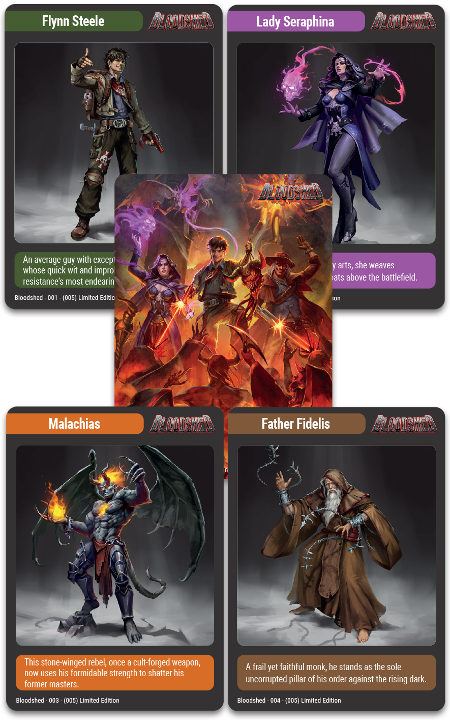 super-rare-games-tc-156-bloodshed-sammelkarten-booster-3er image 1