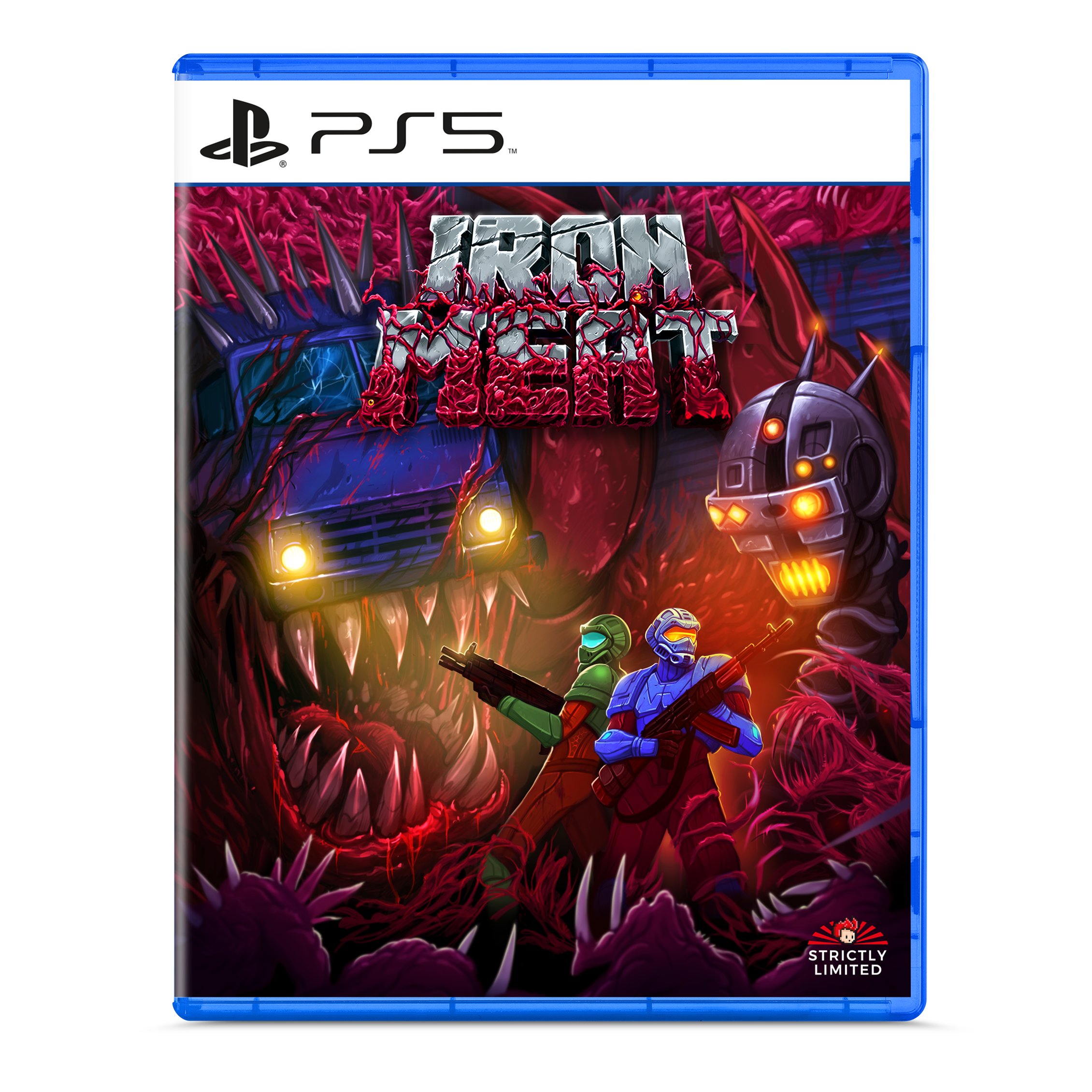 strictly-limited-iron-meat-ps5-spiel-metal-edition-run-and-gun image 6
