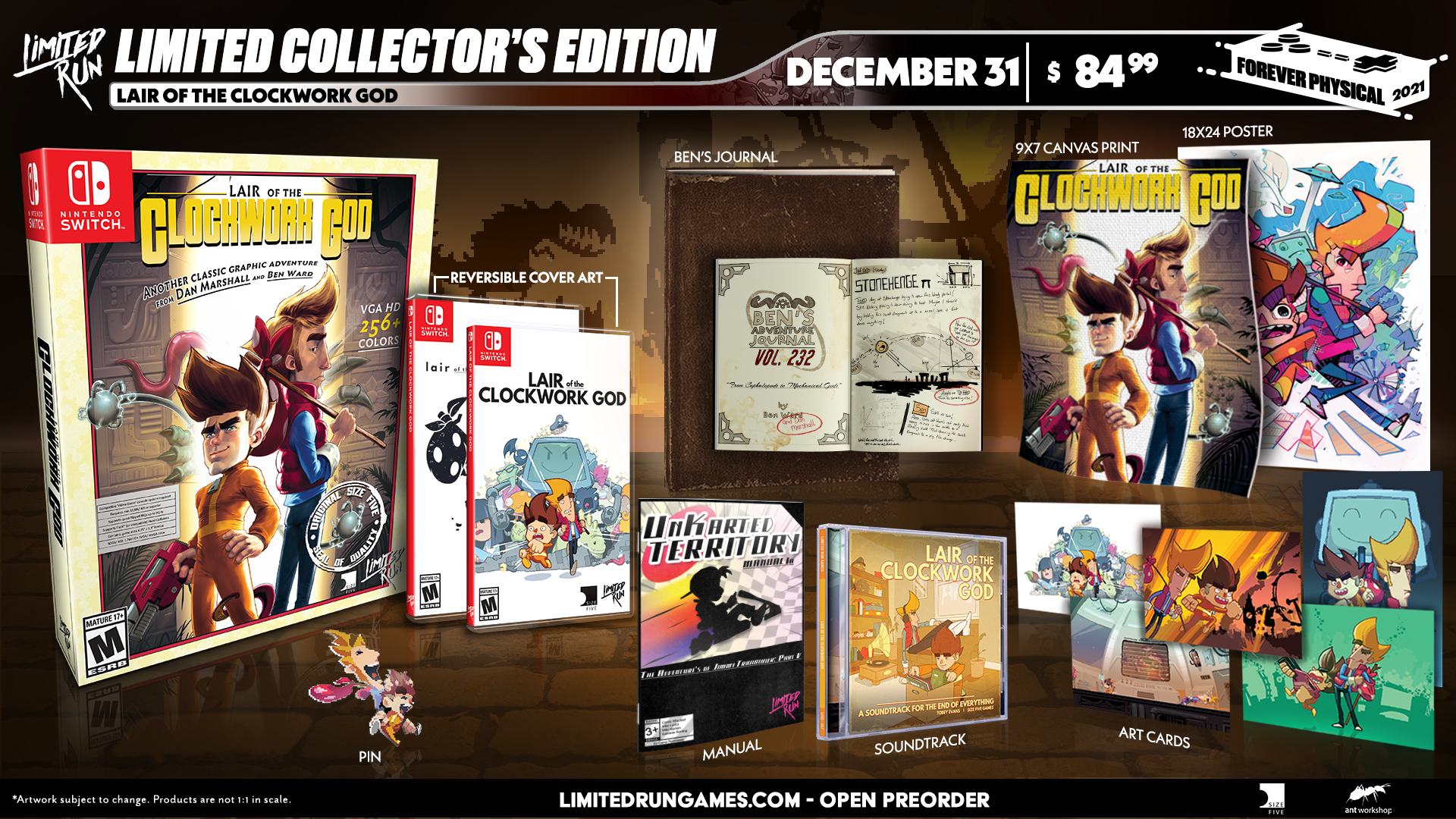 limited-run-games-lair-of-clockwork-god-133-switch-spiel-collectors-edition image 2