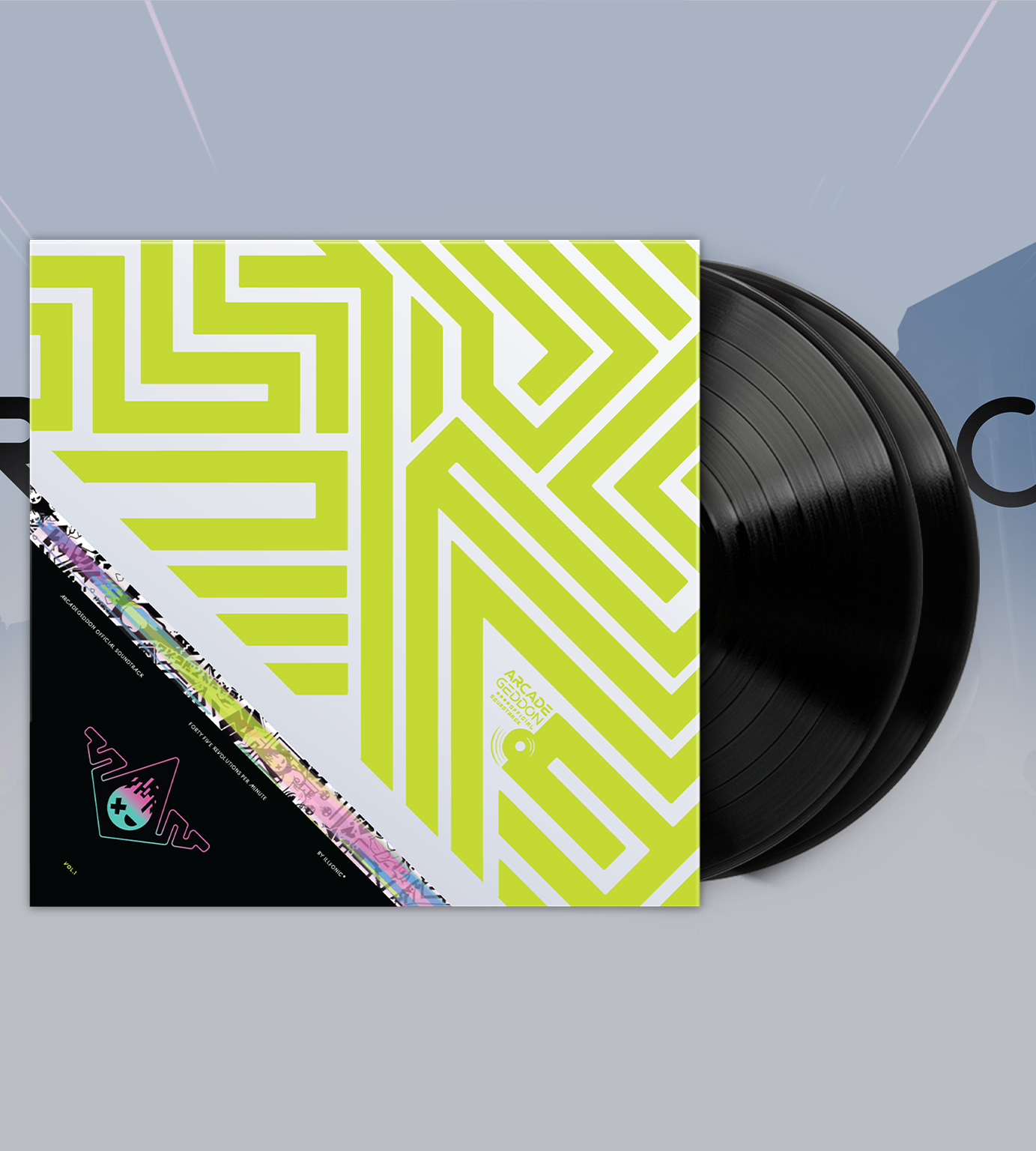 arcadegeddon-vol-1-2lp-vinyl-soundtrack-schallplatte image 2