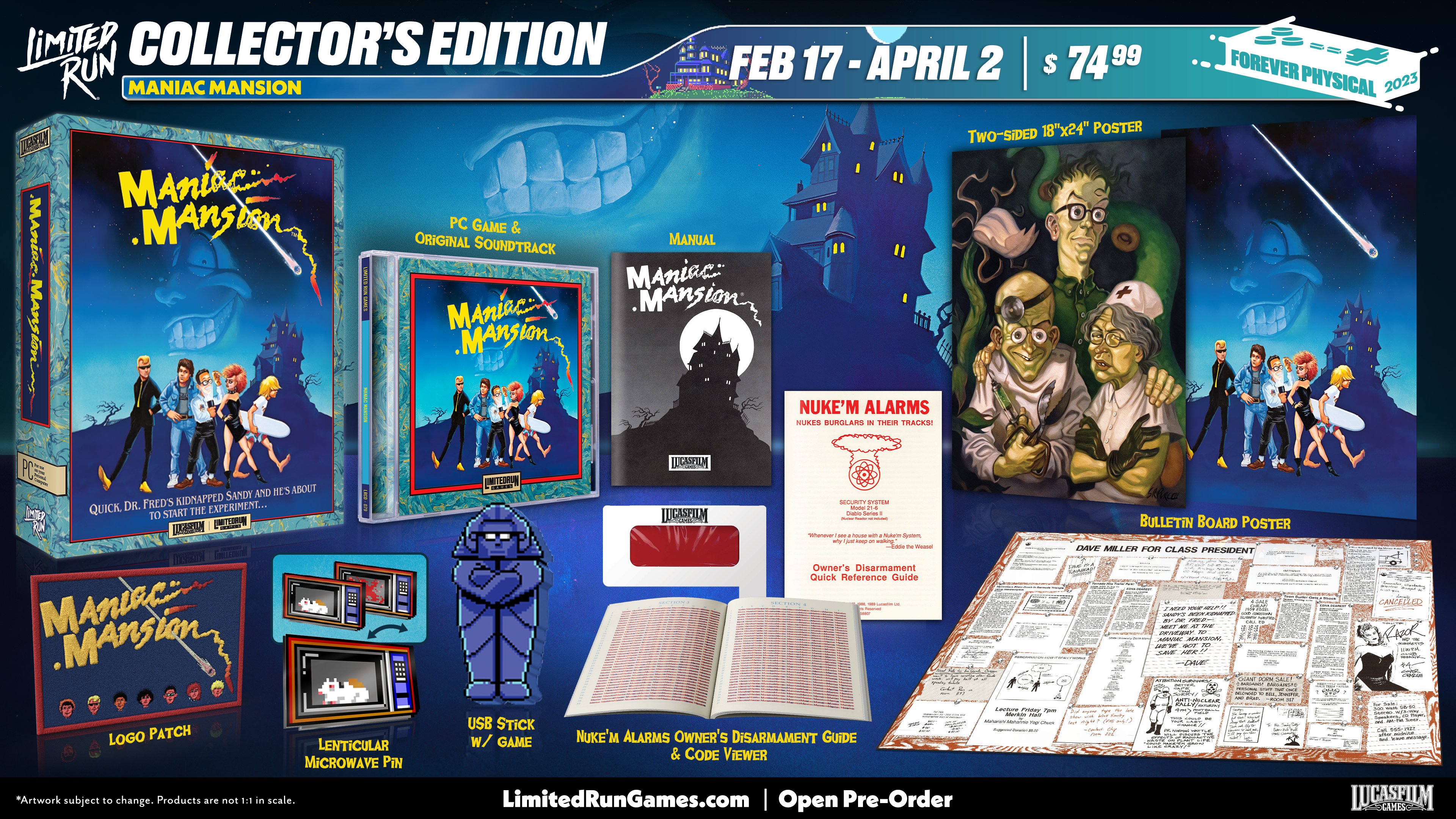 limited-run-maniac-mansion-collector-s-edition-pc-spiel-adventure image 4