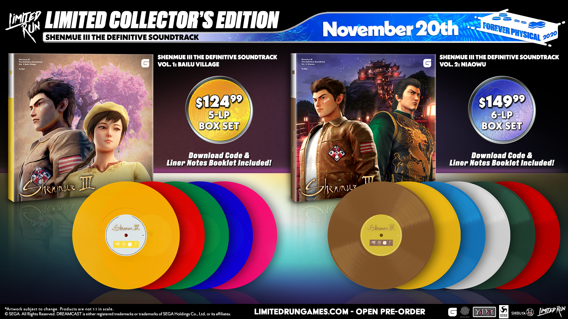 limited-run-shenmue-iii-niaowu-6lp-vinyl-soundtrack-113-tracks image 4