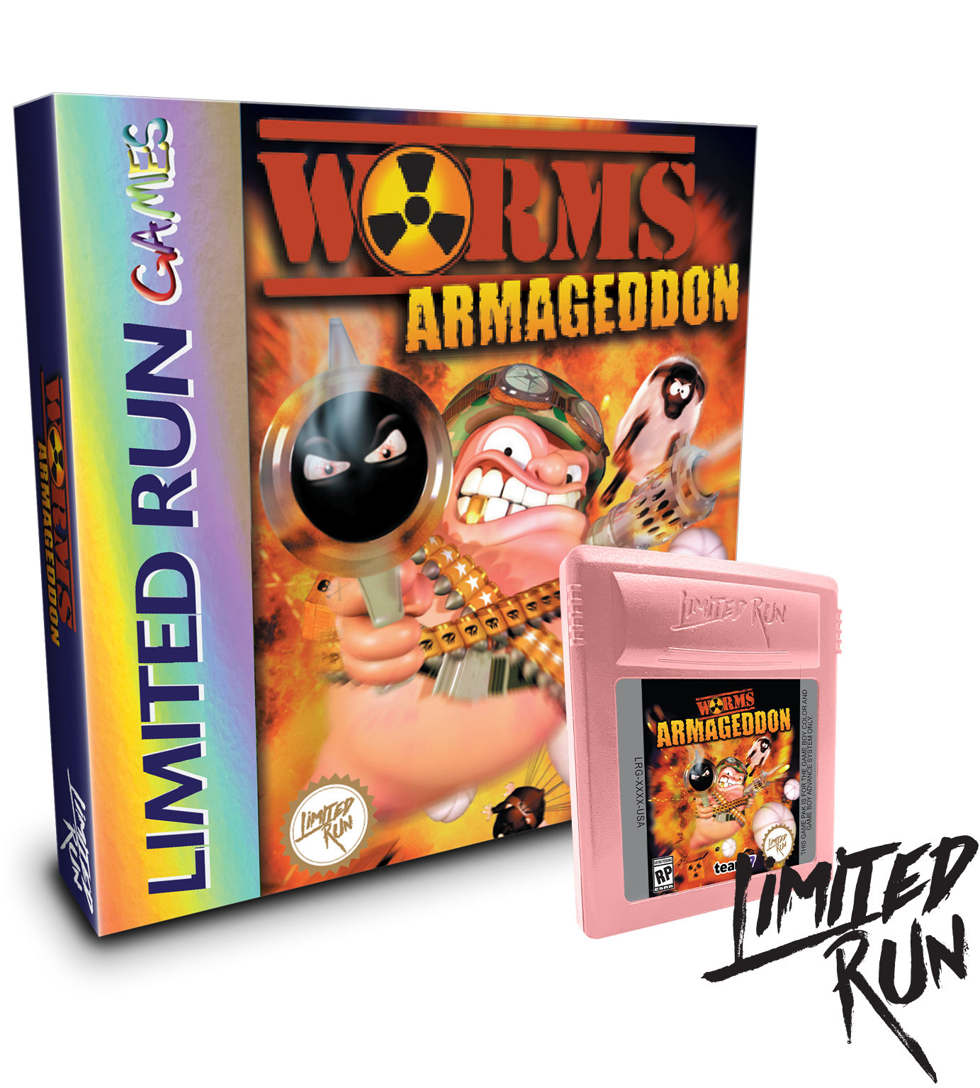 limited-run-worms-armageddon-gbc-spiel-cartridge-retro-box image 1