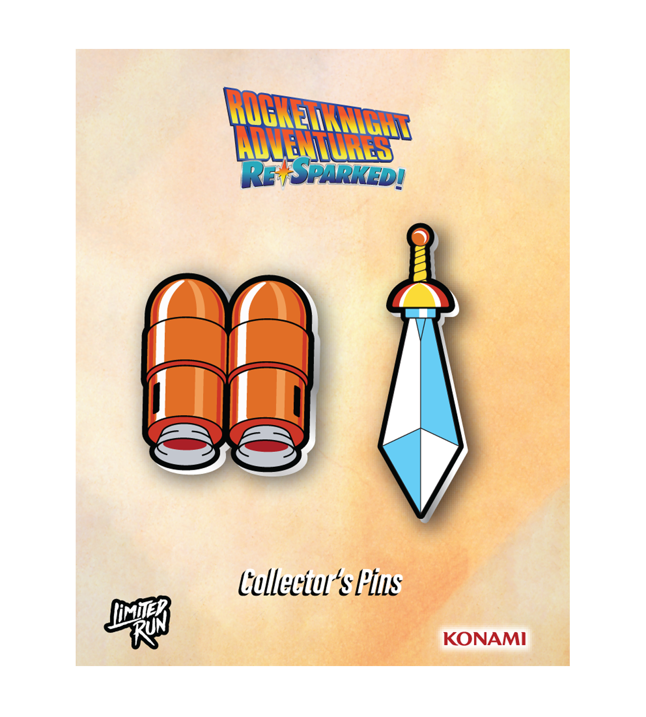 limited-run-rocket-knight-re-sparked-pin-set-sparkster-x-axel image 1