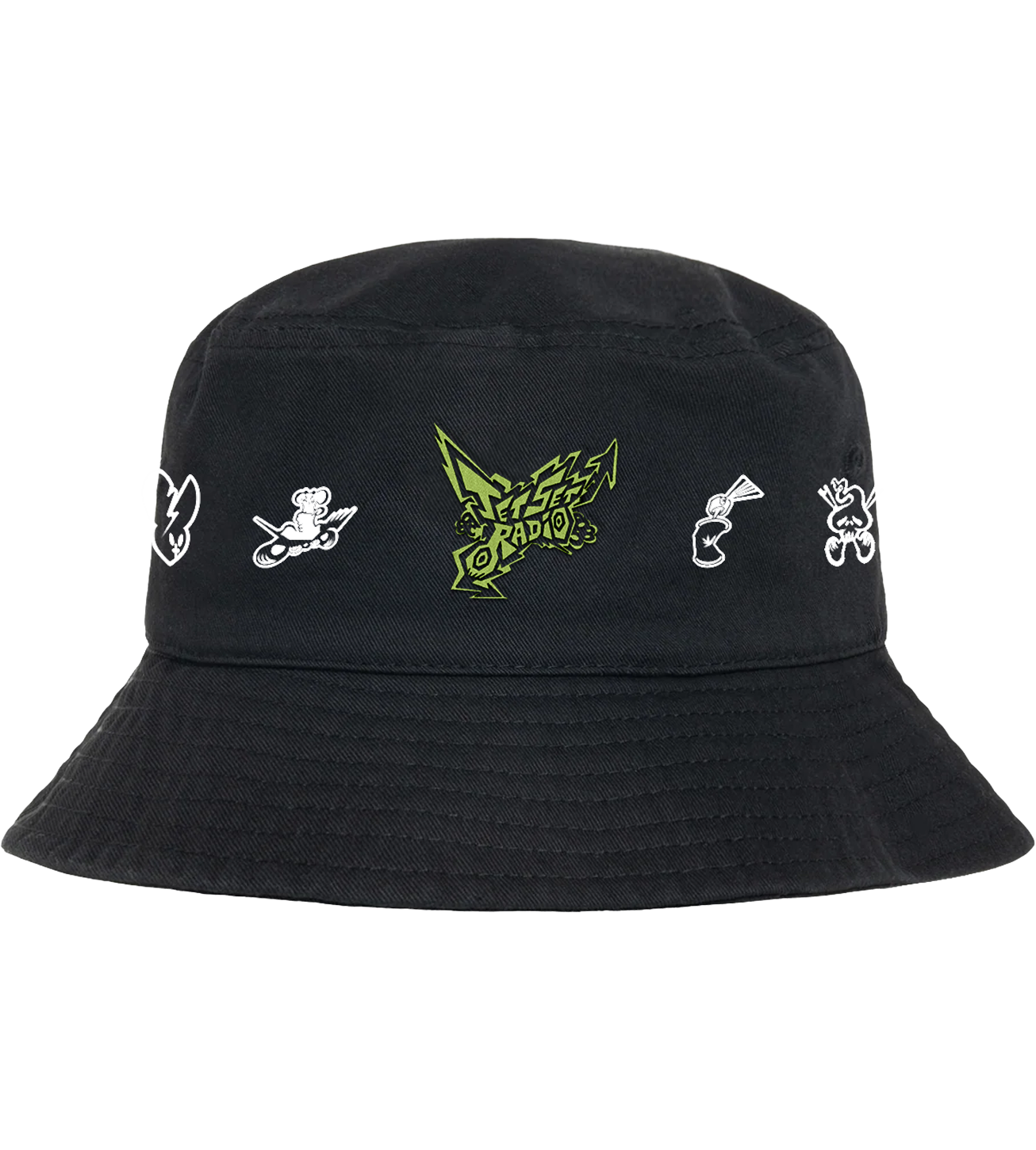 jet-set-radio-bucket-hat-merch-m-tze-schwarz image 3