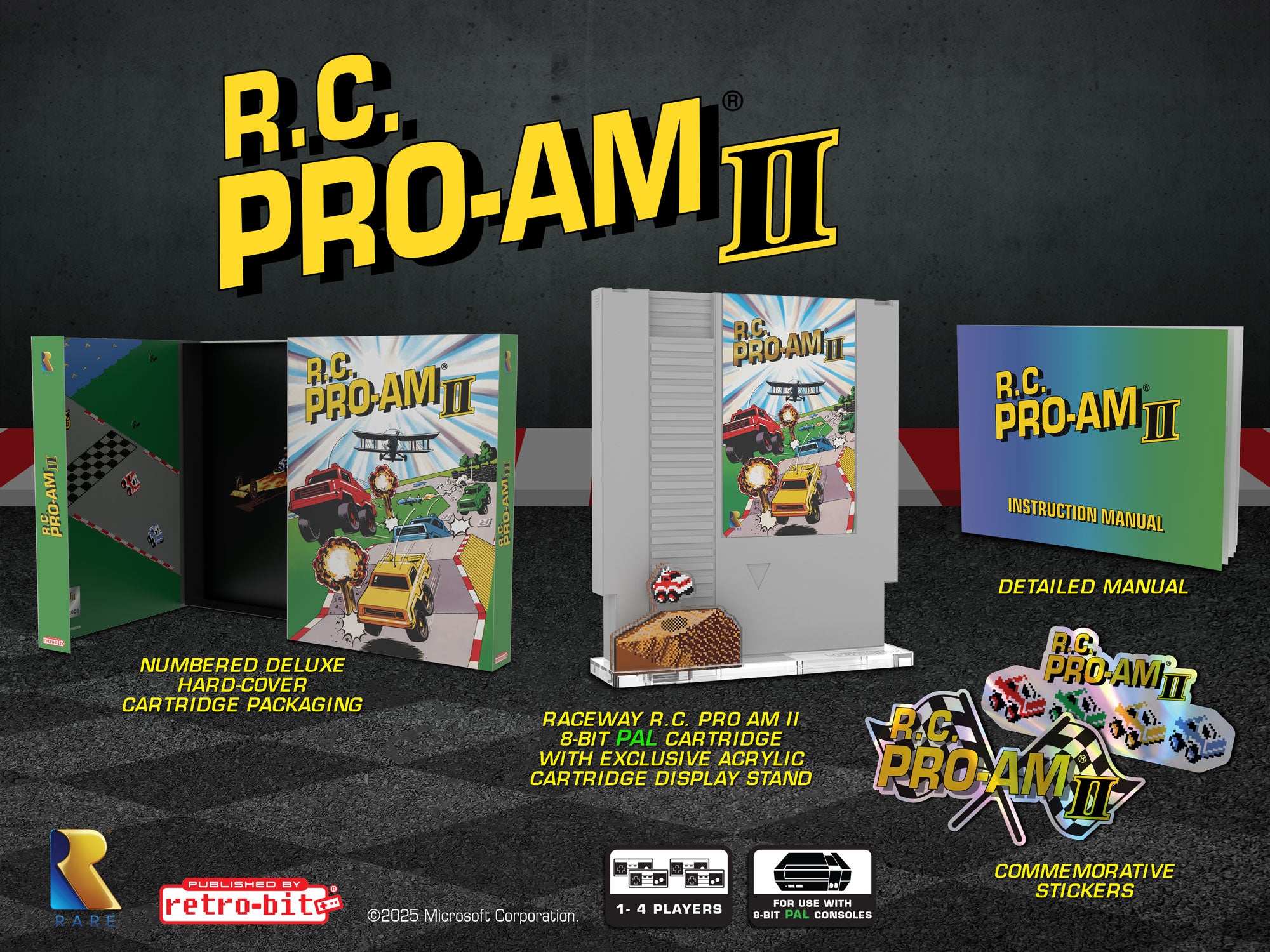 r-c-pro-am-ii-nes-retro-cartridge-spiel-pal-raceway-box image 2