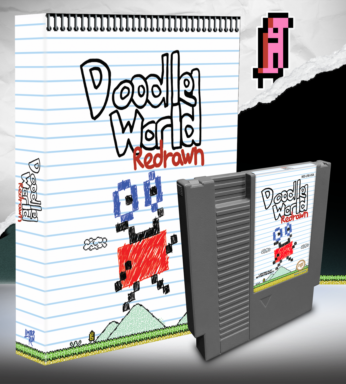 limited-run-doodle-world-redrawn-nes-modul-standard-edition image 2
