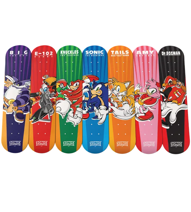 limited-run-sonic-adventure-skate-deck-sonic-the-hedgehog-board image 1